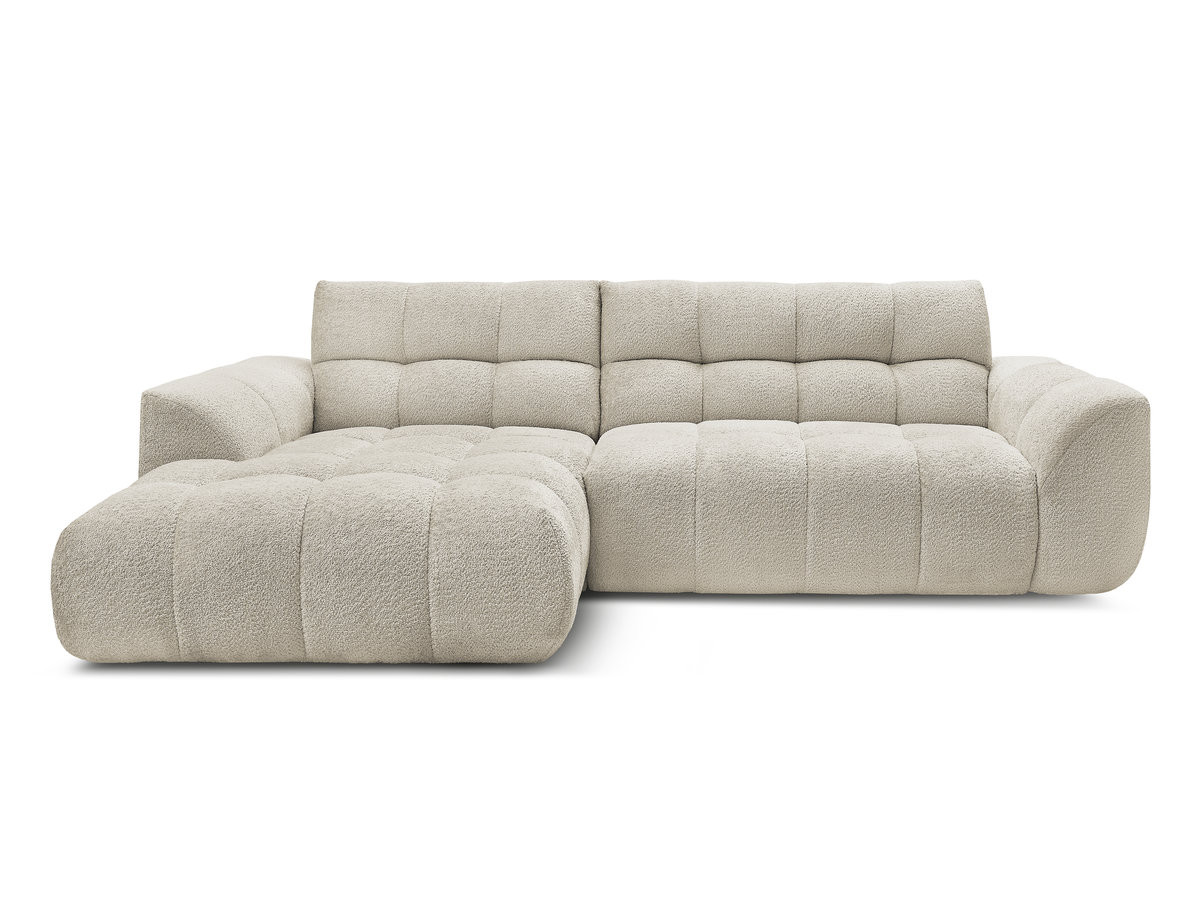 Bobochic Jaya Ecksofa Chenille Beige Ecke links