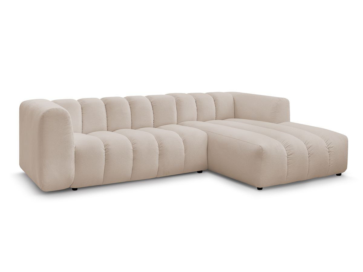 Bobochic Talia Ecksofa Melange-Stoff Beige Ecke rechts