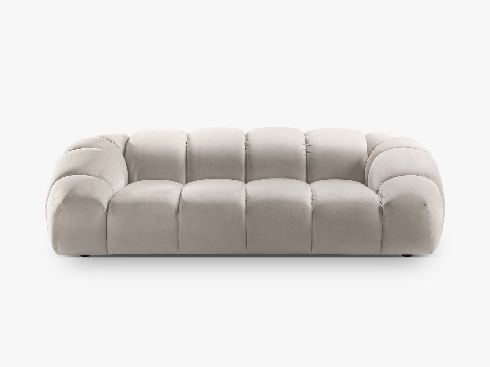 Micadoni Sofa Diana 3-Sitzer Samt Beige
