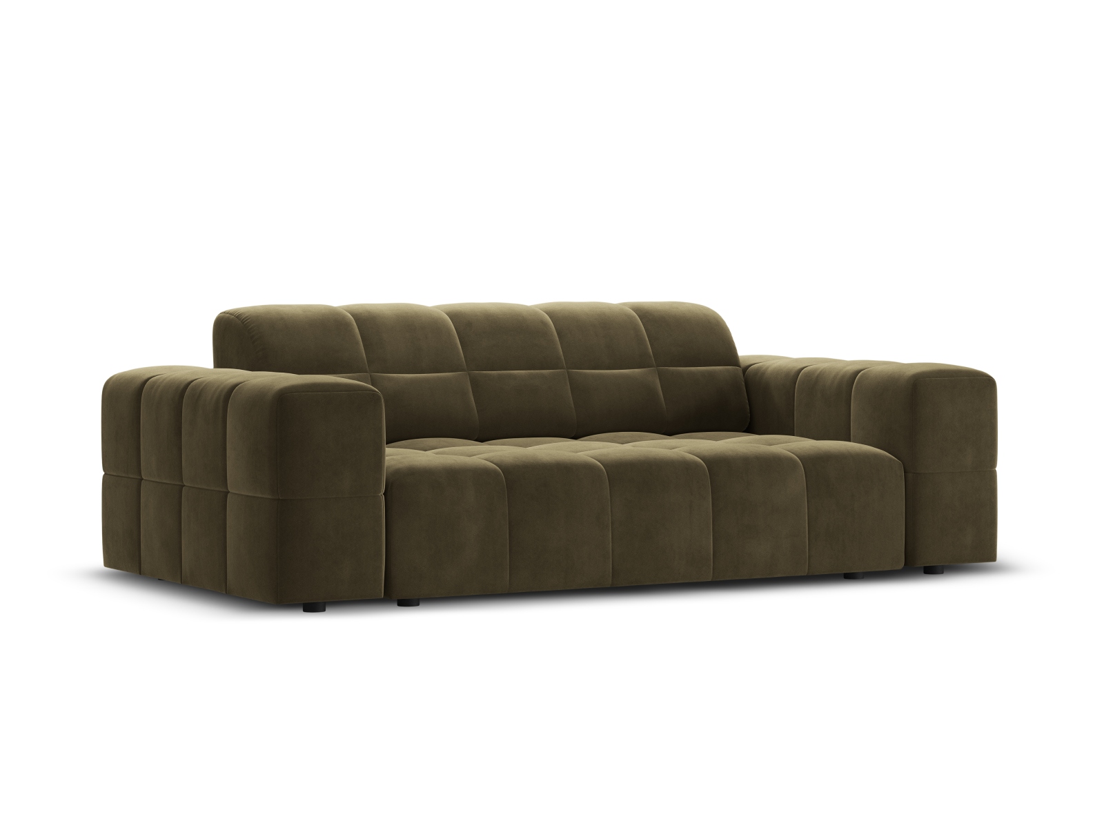Cosmopolitan Design Sofa Chicago 2-Sitzer Samt Bluvel Grün