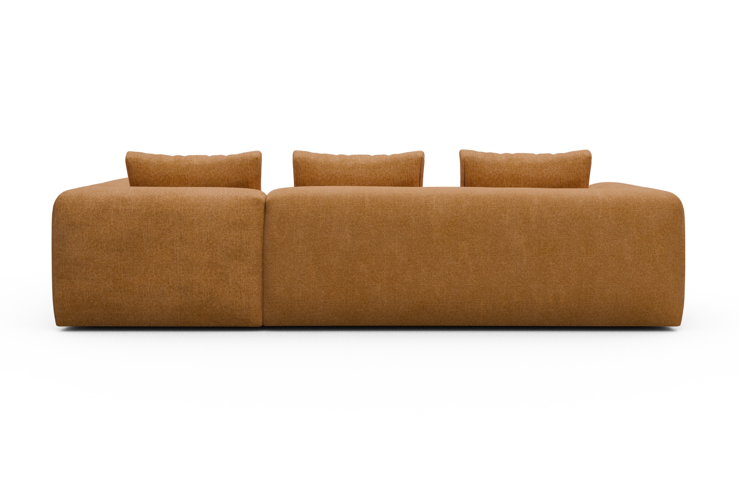 Ecksofa Fred 2x 2,5-Sitzer rechts offen Casone-Warm-Yellow