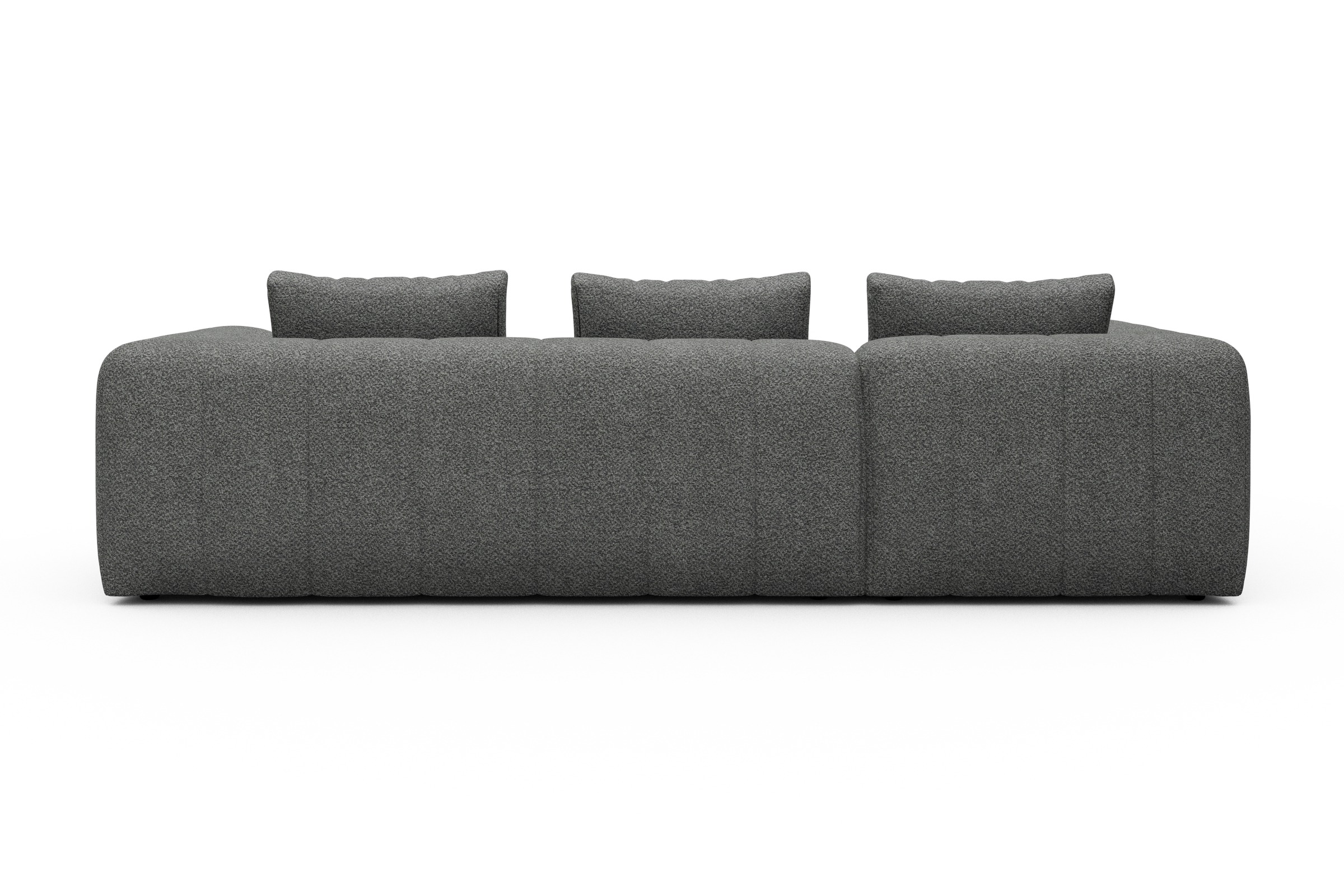 Ecksofa Hugo 2x 2,5-Sitzer Armlehne rechts Vanora-Warm-Grey