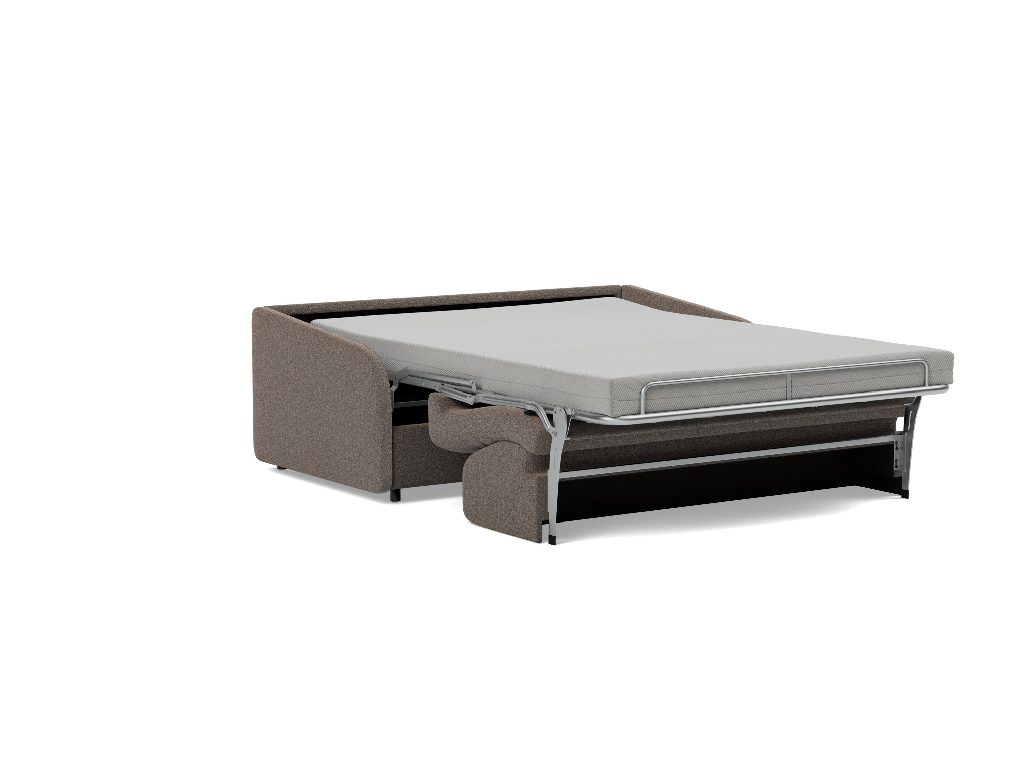Schlafsofa Eivor mit Taschenfederkernmatratze 140 Boucle Skandi 530-Taupe