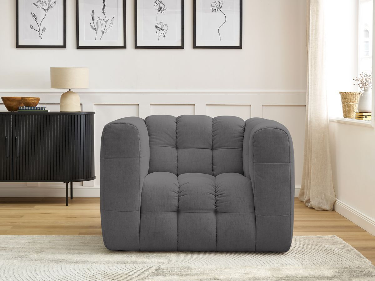 Bobochic Ulysse Sessel Stoff Dunkelgrau