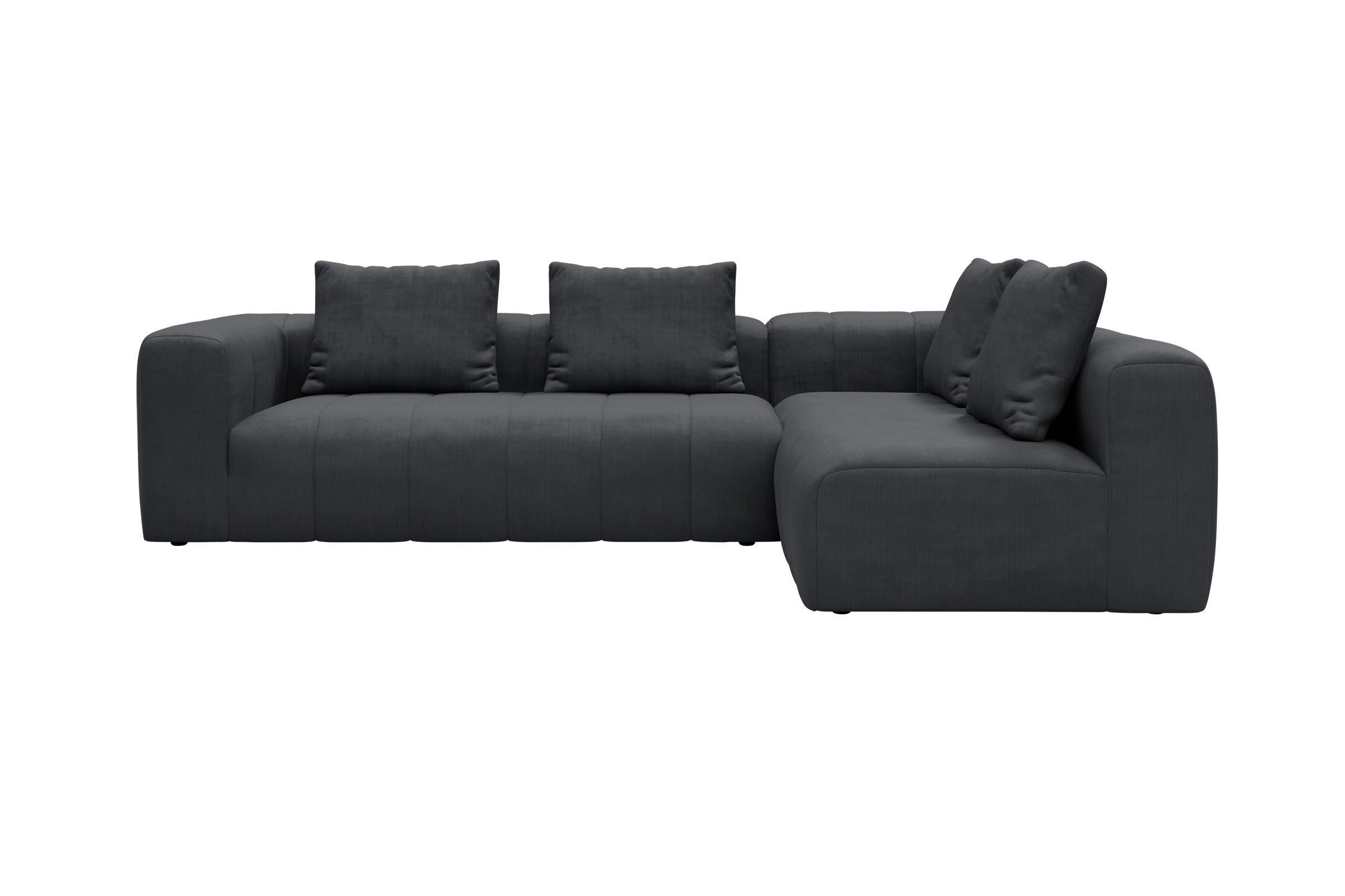 Hugo 2x 2,5-Sitzer Armlehne links Cordufine-Slate-Grey moebelfaktor