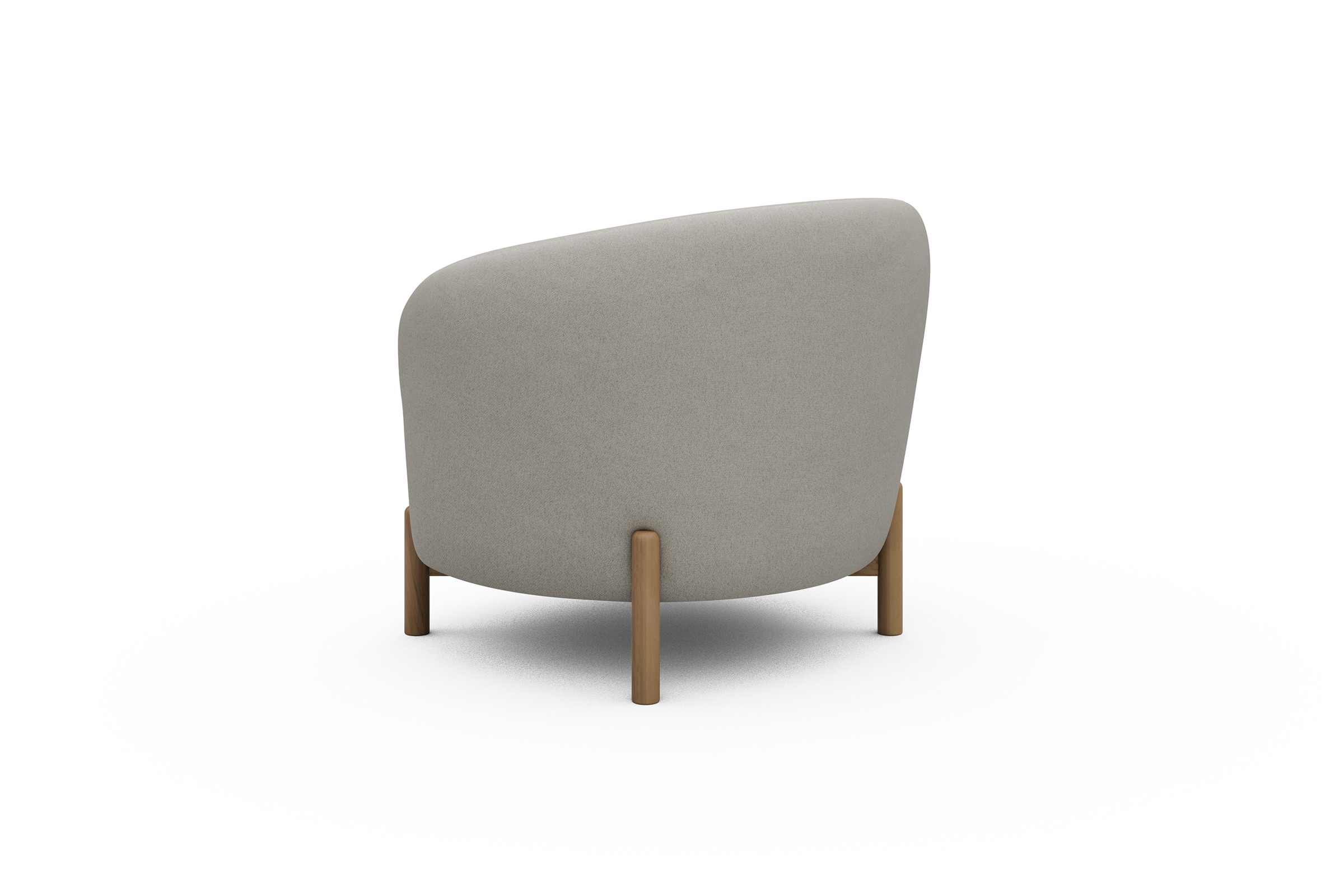 Sessel Ronda Holzbeine Eiche Natur Denari-Clean-Beige