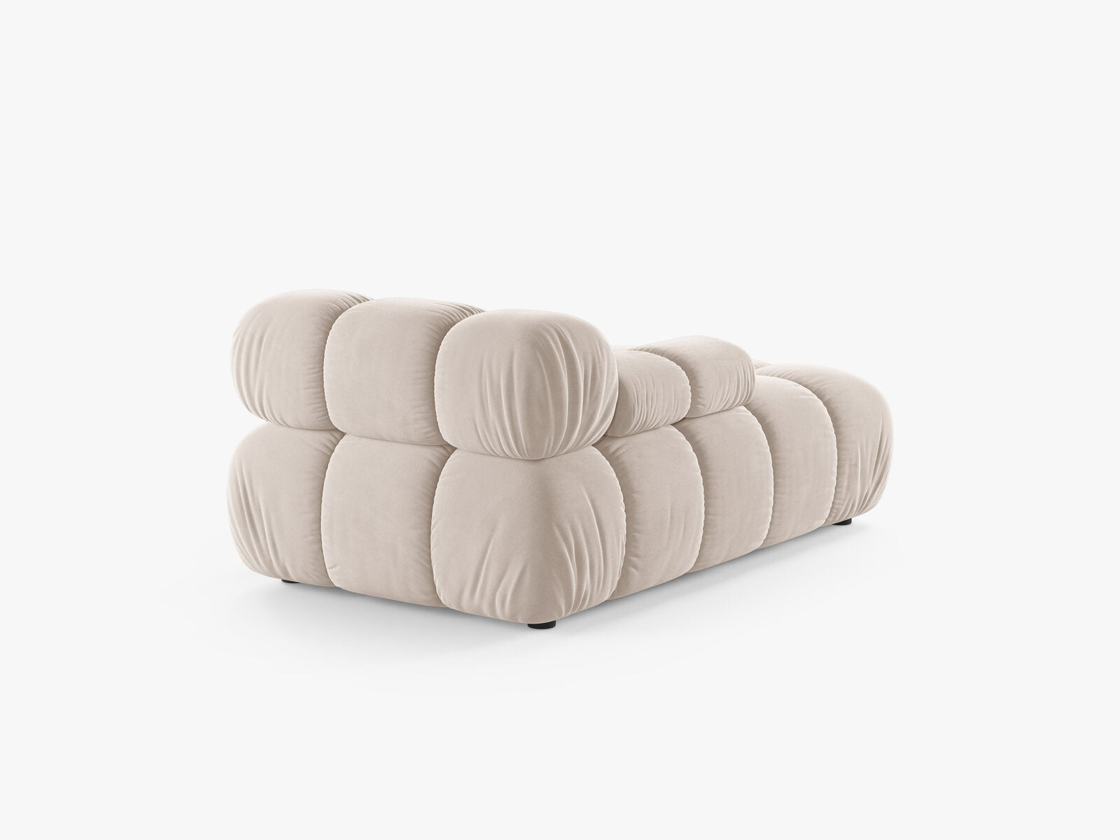 Micadoni Recamiere Bellis Links Samt Venus Helles Beige