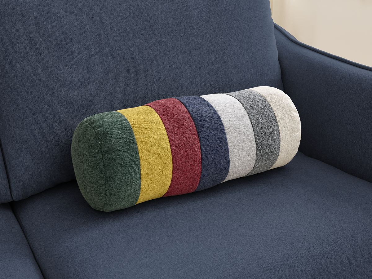 Bobochic Lenny Schlafsofa 3-Sitzer Stoff Dunkelblau