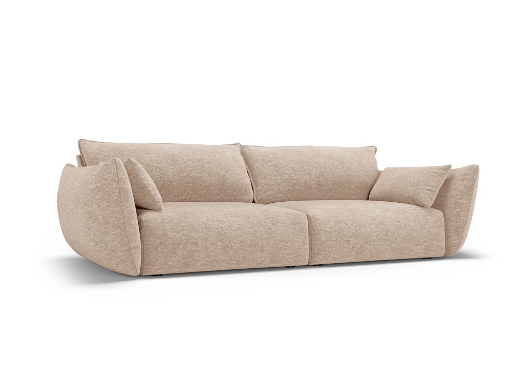 Cosmopolitan Design Sofa Matera 3-Sitzer Chenille Eden Dunkelbeige