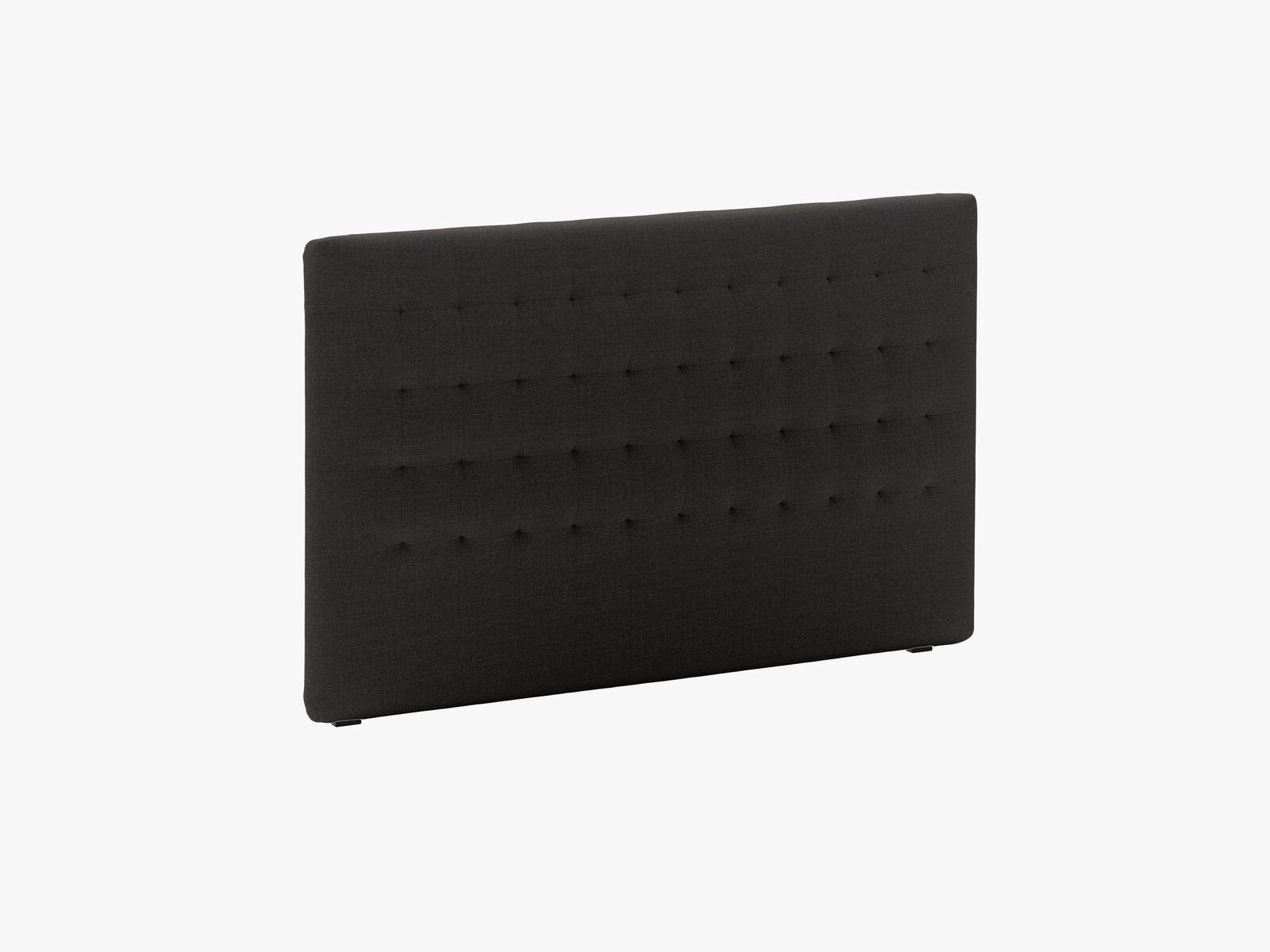 Micadoni Nova Samtiger Kopfteil 120 cm (H 95 cm) Strukturierter Stoff Liberty Schwarz 160x95