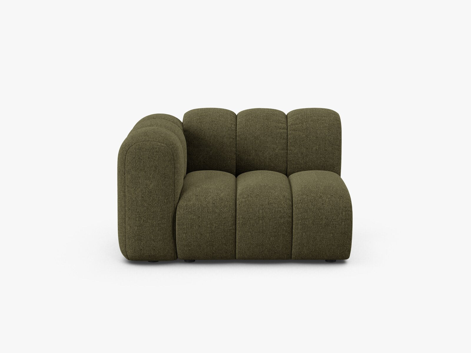 Micadoni Modul Lupine 1-Sitzer Links Chenille Eden Grün