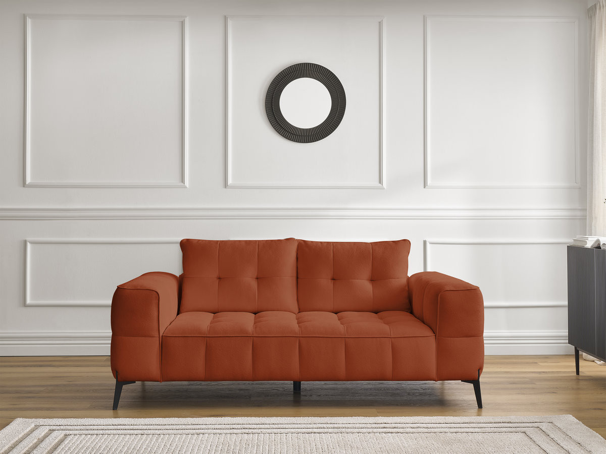Bobochic Anis Sofa 2-Sitzer Strukturstoff Orange