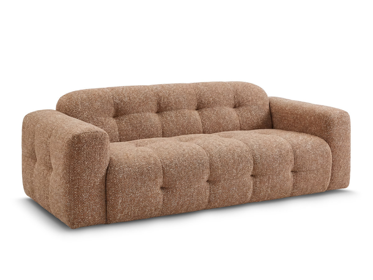 Bobochic Laura Sofa 3-Sitzer Melange-Stoff Orange