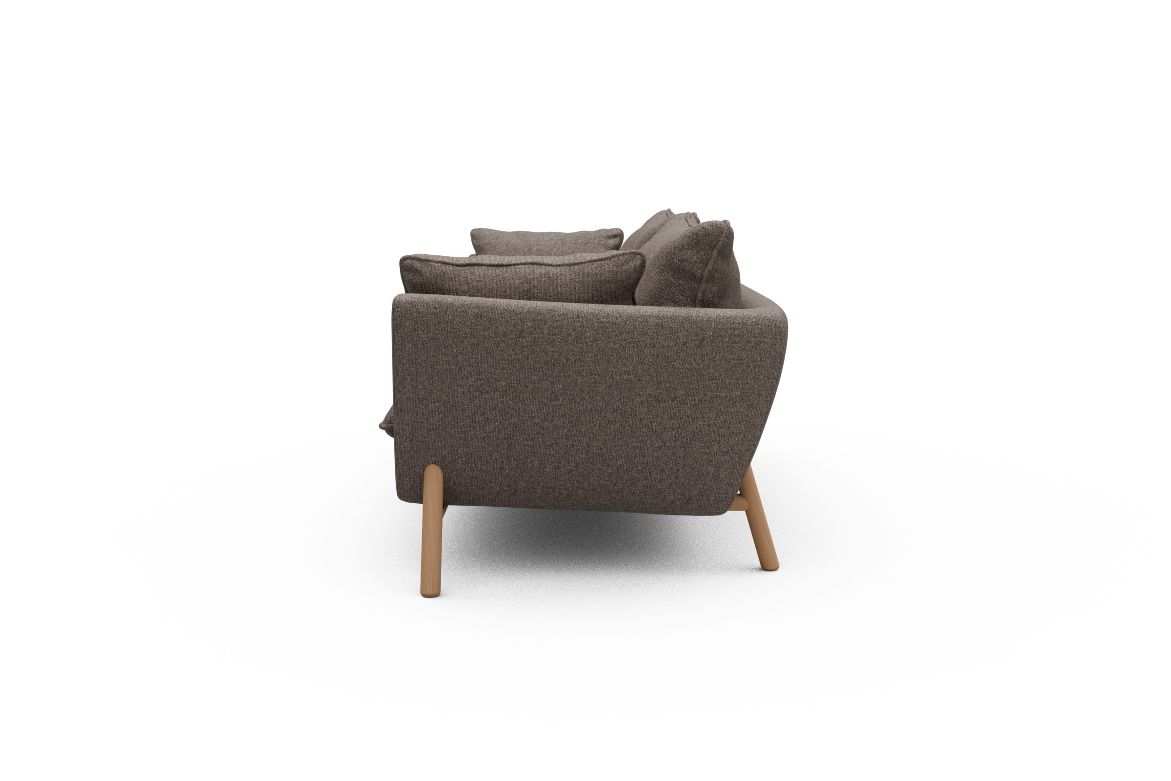 Sofa Emil PREMIUM 3-Sitzer Beinfarbe Eiche Natur Sama-Stone