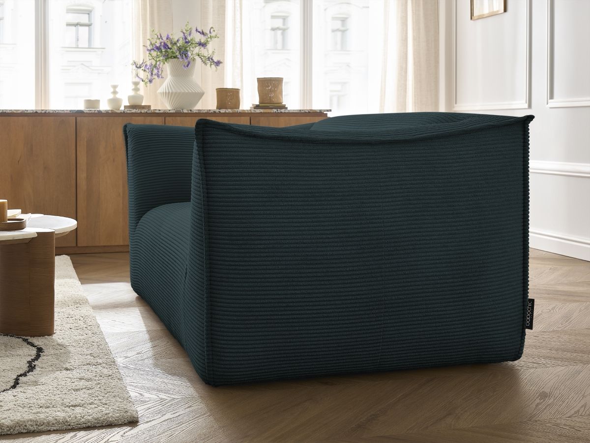 Bobochic Giorgia Sofa 2-Sitzer Cordsamt Dunkelblau