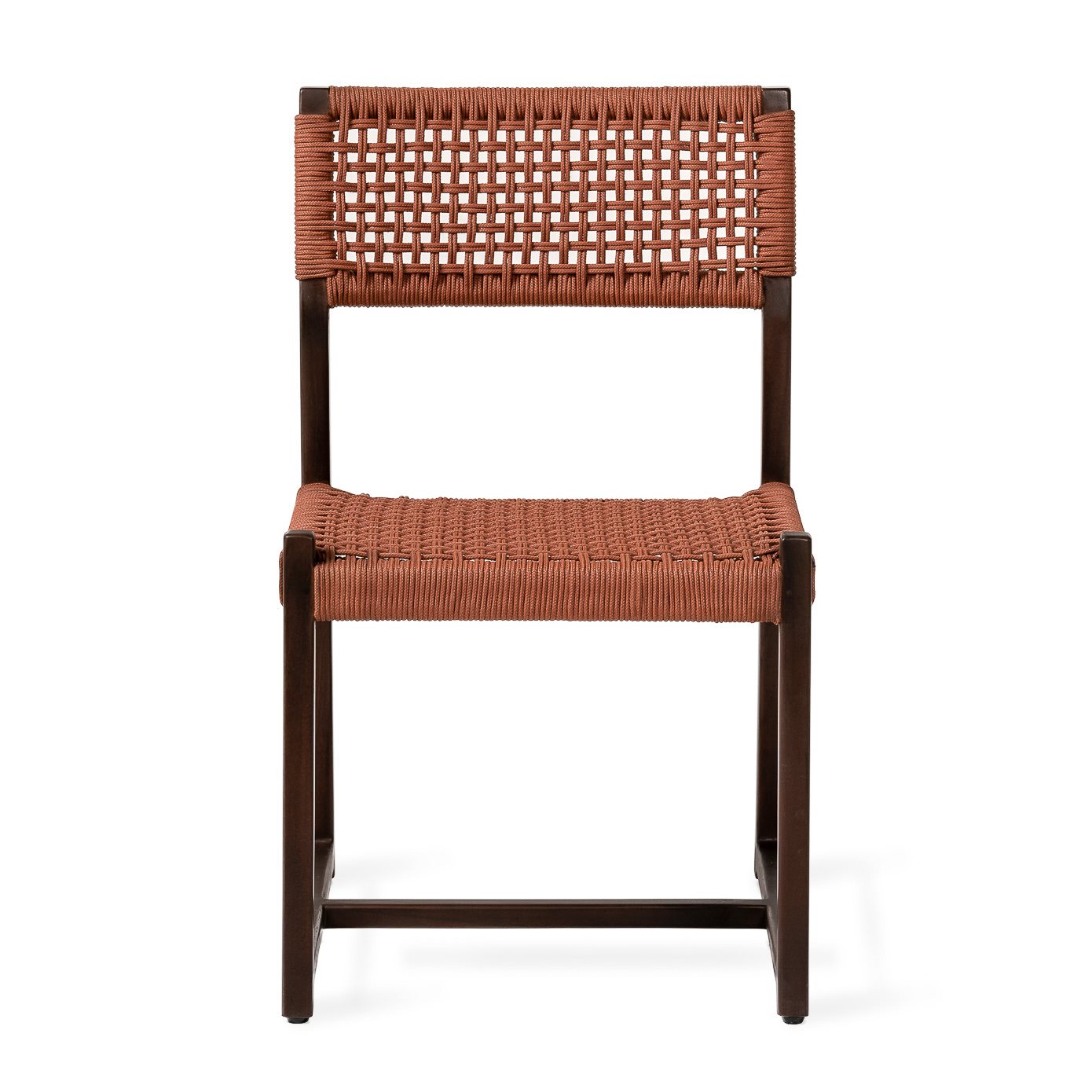 Jesper Home Outdoor-Stuhl Kuwana Cinnamon-Weave Gestell Espresso moebelfaktor