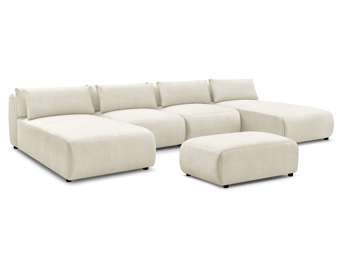 Bobochic Jana Wohnlandschaft mit kleinem Pouf