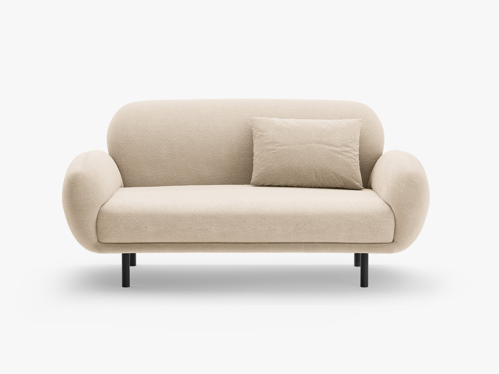 Micadoni Sofa Poppy 2-Sitzer Boucle Baloo Beige