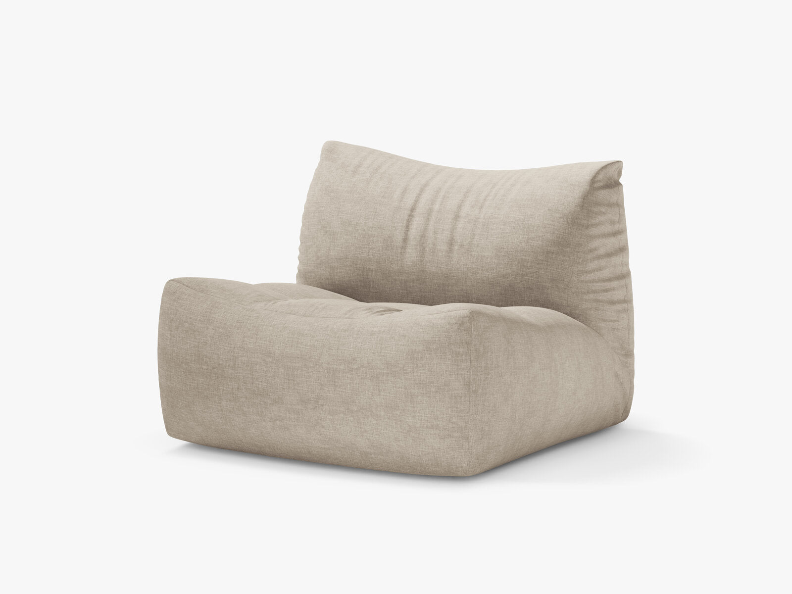 Micadoni Sessel Tove Strukturierter Stoff Boston Helles Beige