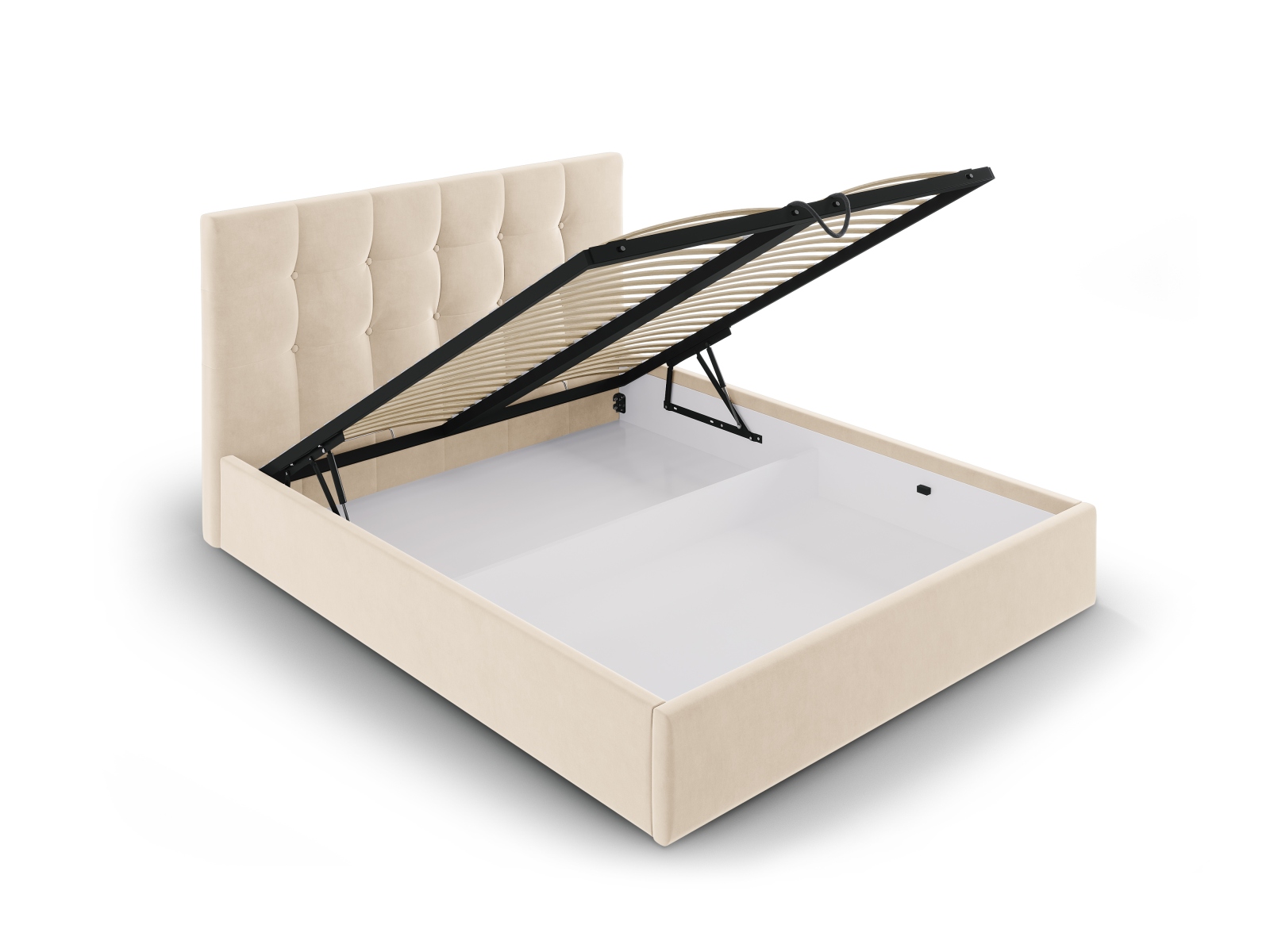 Micadoni Bett Phaedra Samt Matt Velvet Beige 160x200