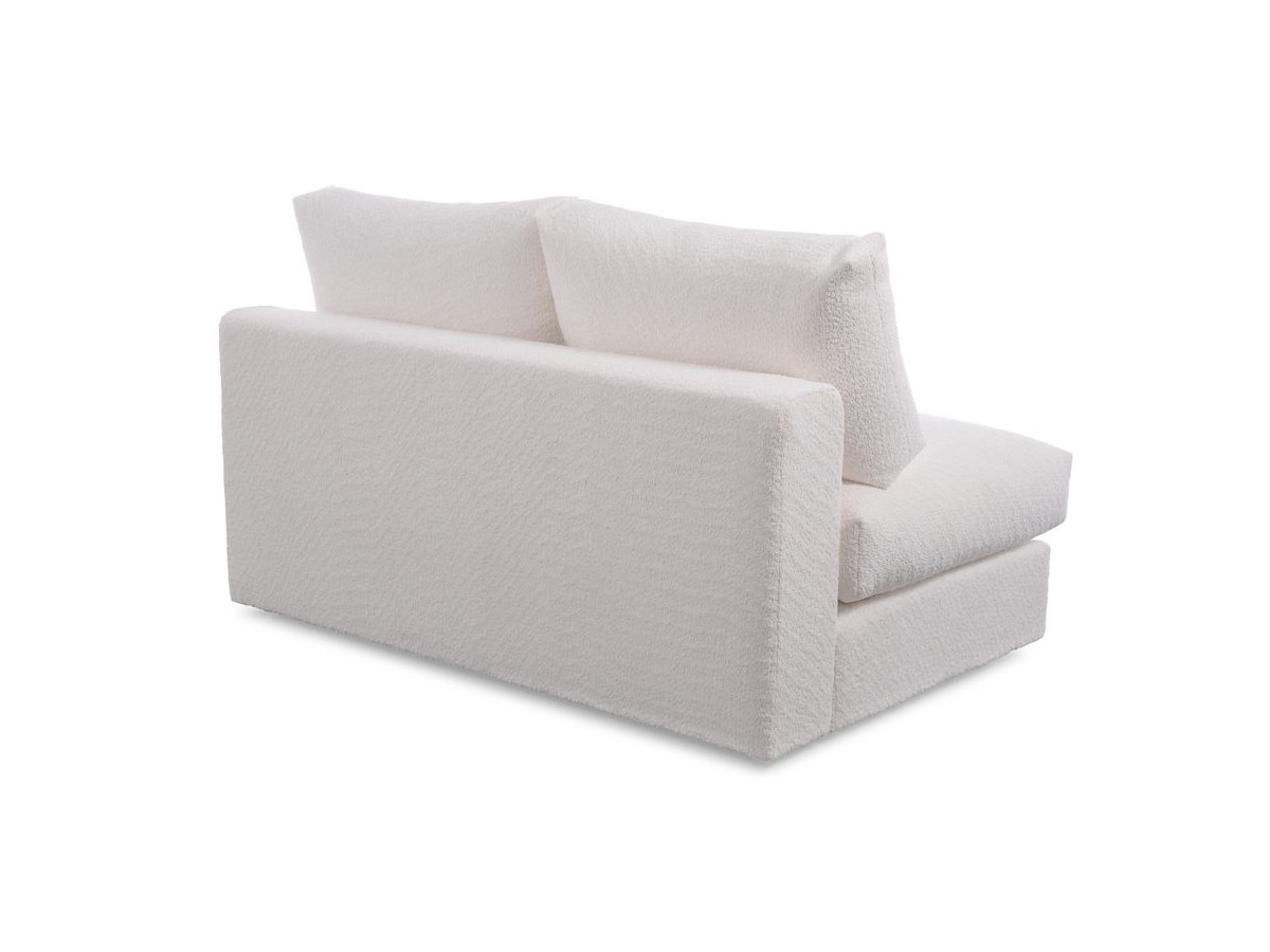 Bobochic Paris Sofamodul 2-Sitzer Bouclé-Stoff Weiß