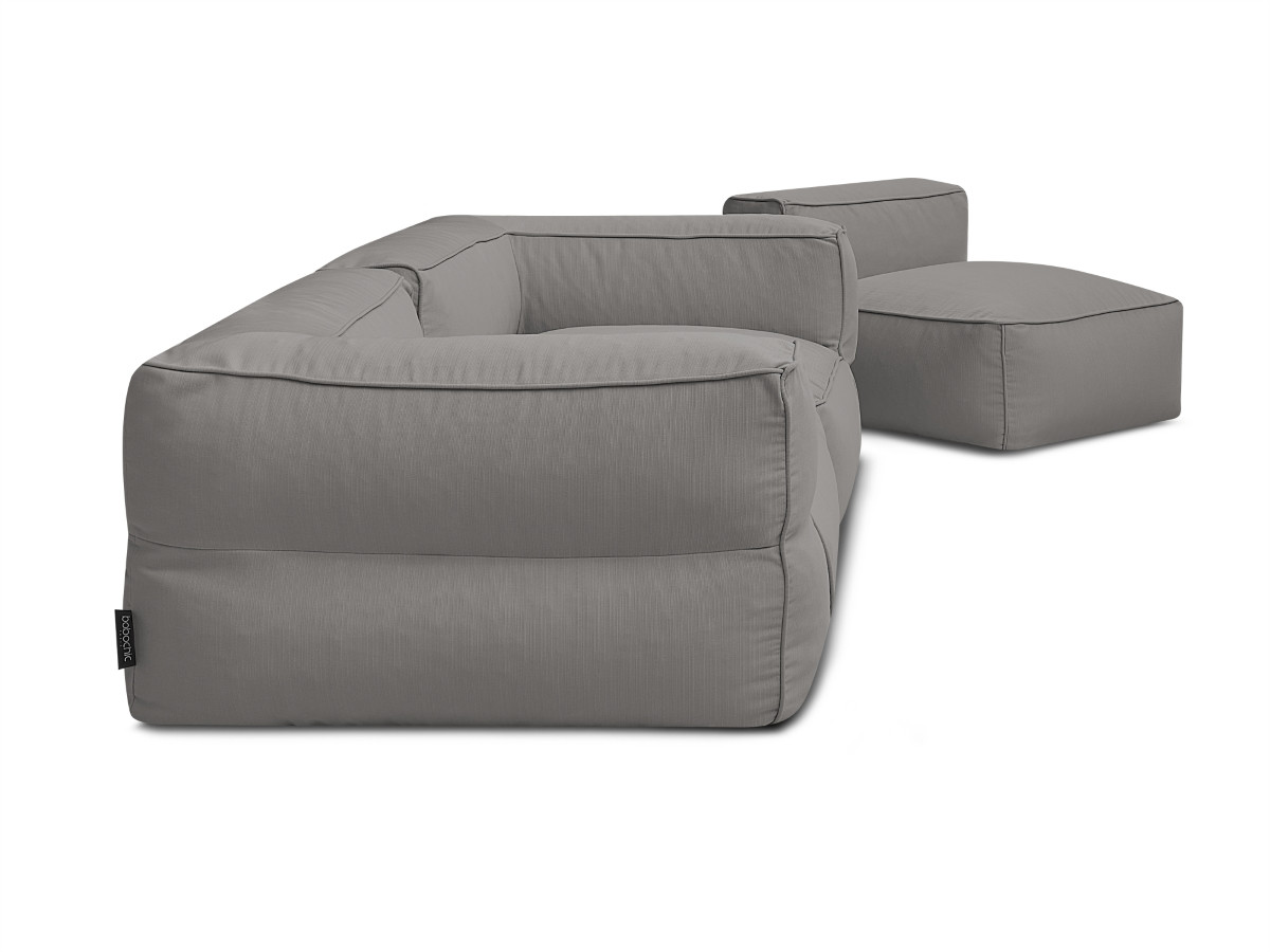 Bobochic Giulia Gartensofa 3-Sitzer Stoff Dunkelgrau