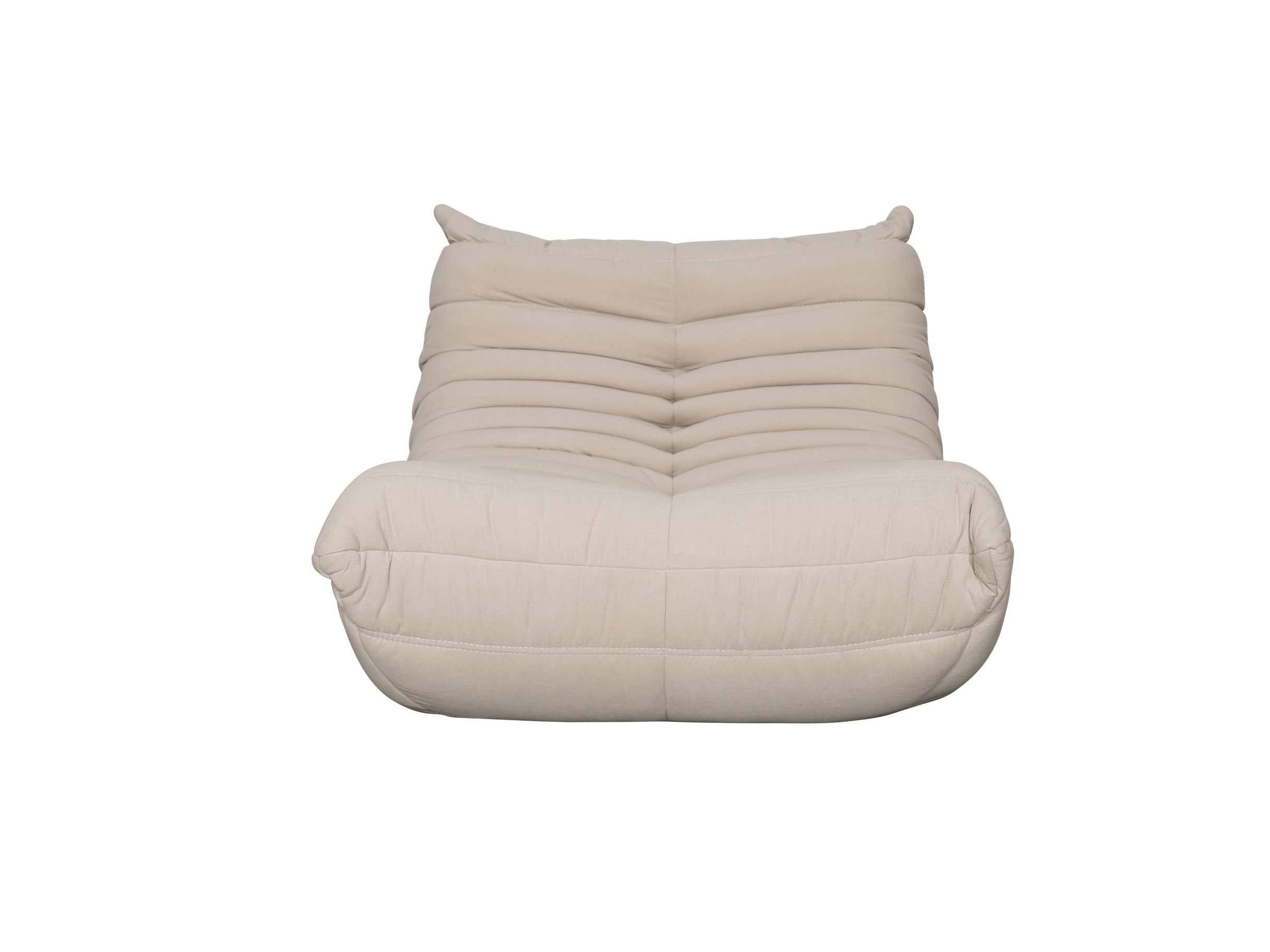 Livin Hill Set Nua: Sessel 87 cm + Fußhocker Hellbeige