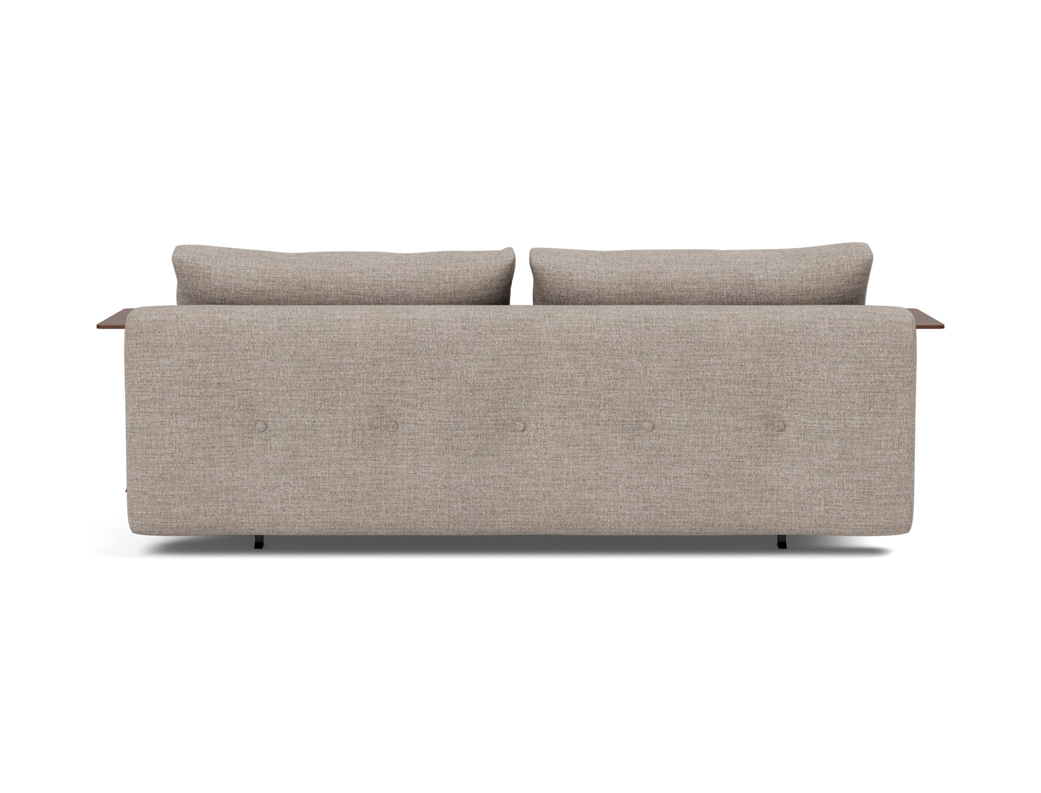 Schlafsofa Recast mit Armlehnen Chenille Yuveno 472-Warm-Grey