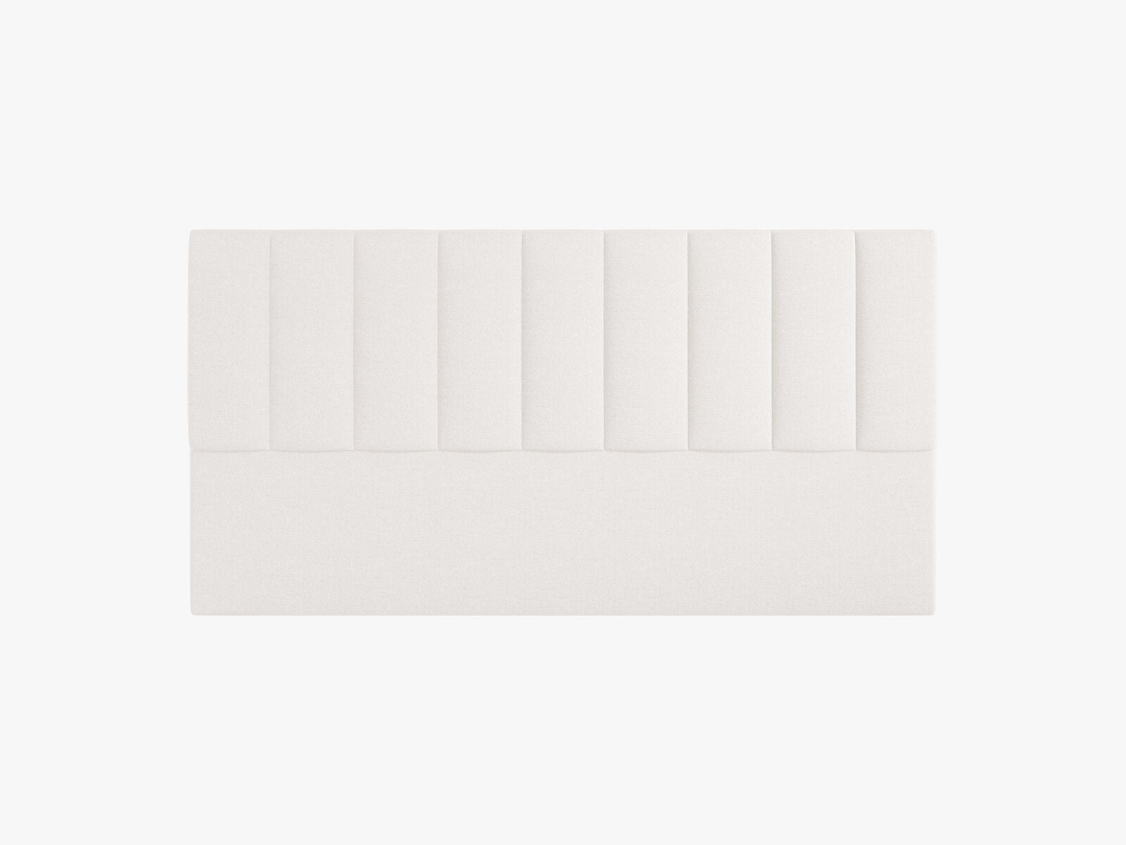 Micadoni Marl Samtiger Kopfteil 140 cm (H 95 cm) Chenille Eden Helles Beige 180x95