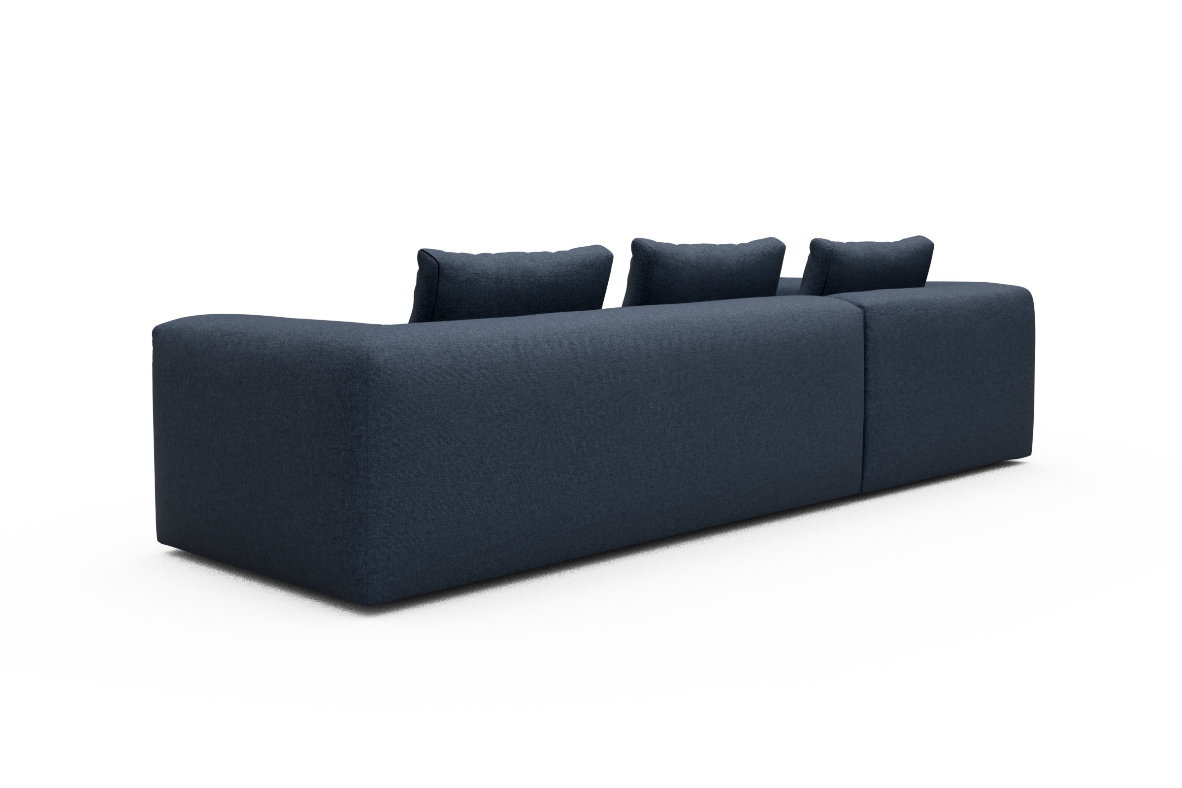 Ecksofa Fred Relax-Ecke links mit 2,5-Sitzer Sama-Deep-Blue