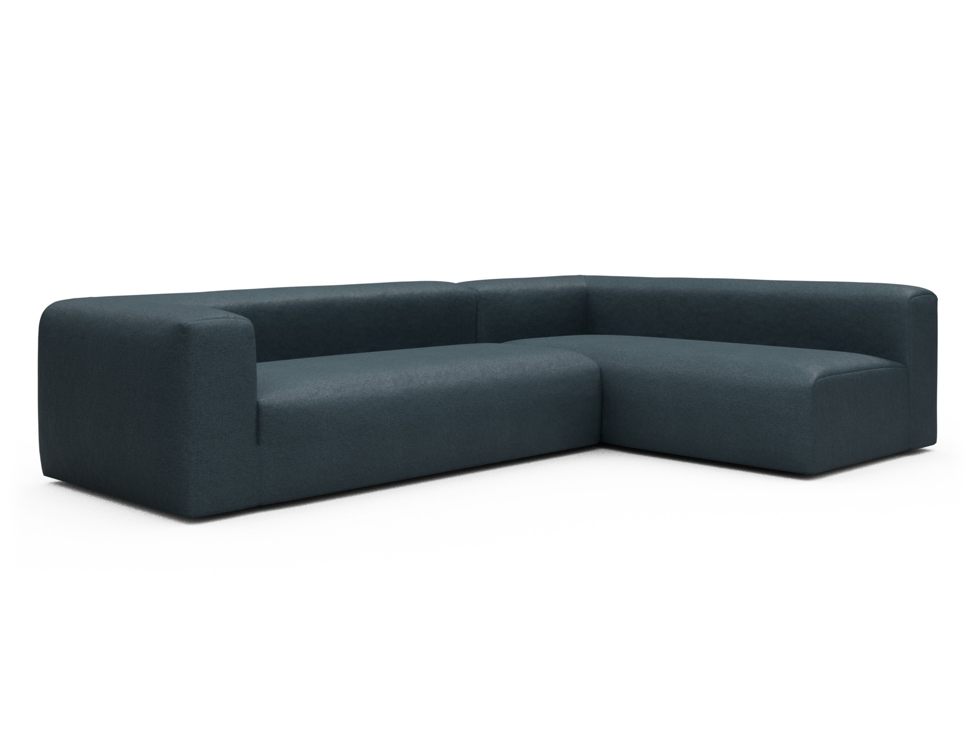 Skandi Home Ecksofa Fred 2x 2,5-Sitzer rechts offen Denari-Royal-Blue moebelfaktor