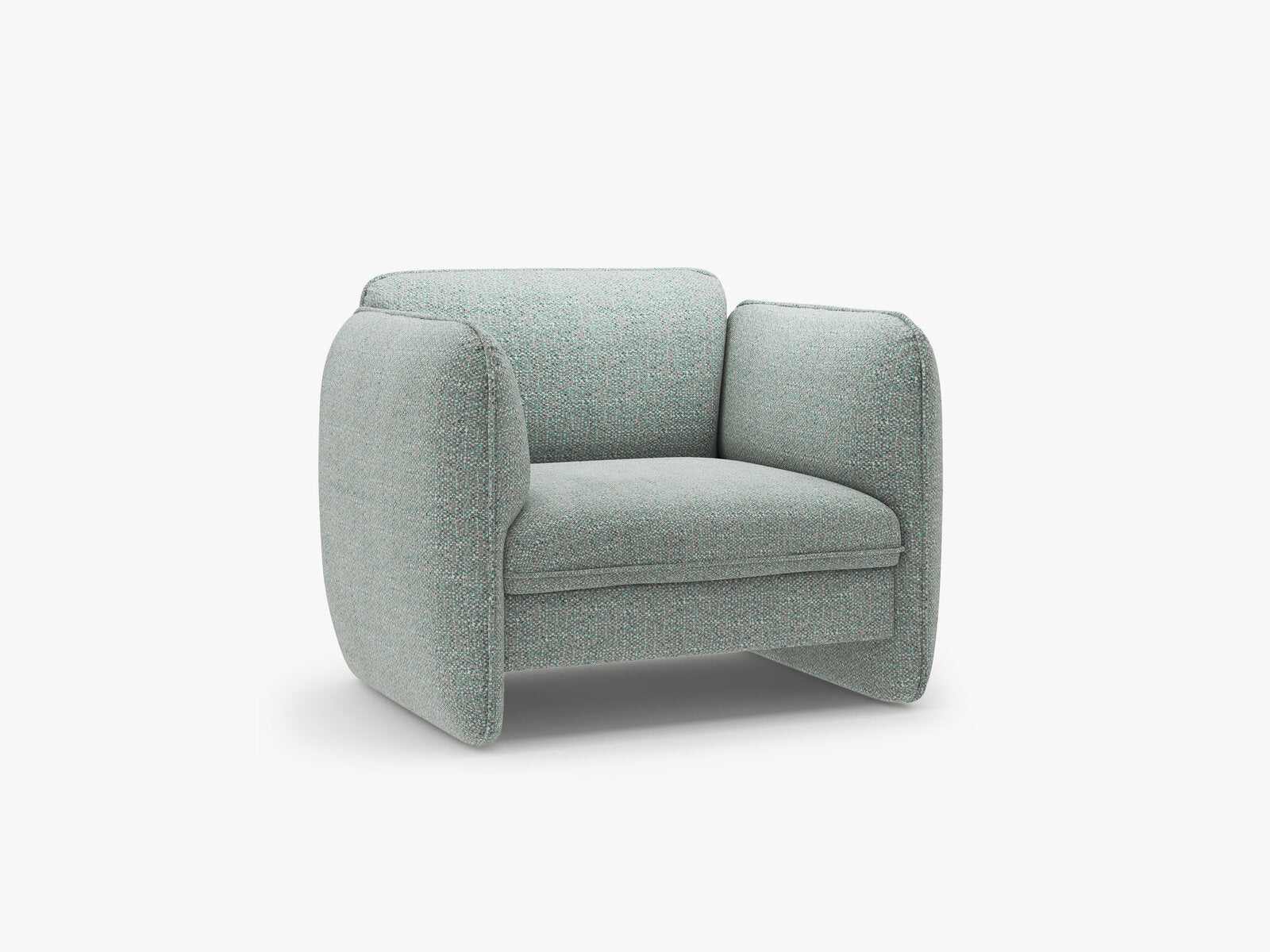 Micadoni Georgia Armsessel Chenille SILENCIO Gedämpftes Blau