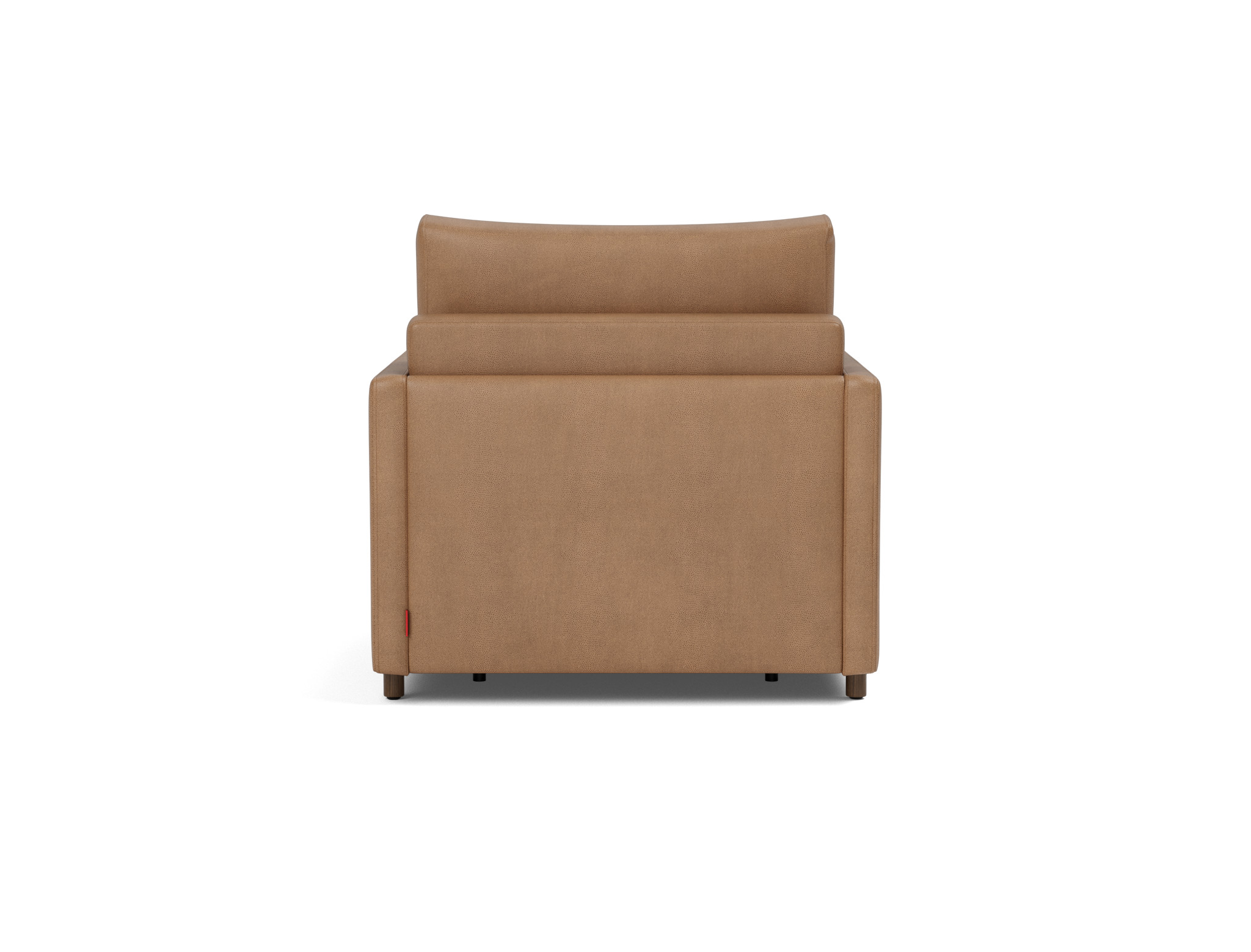 Schlafsessel Neah mit Slim-Armlehnen Lederoptik Faunal 551-Brown