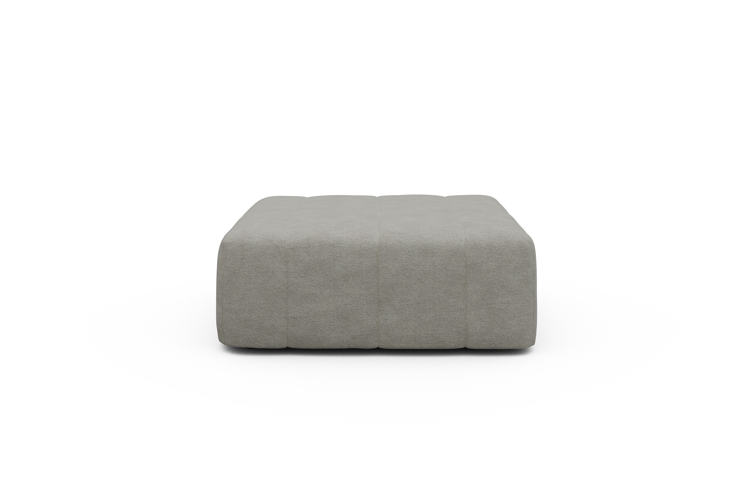 Sitzhocker Hugo Ottomane Carreno-Moon-Stone-White