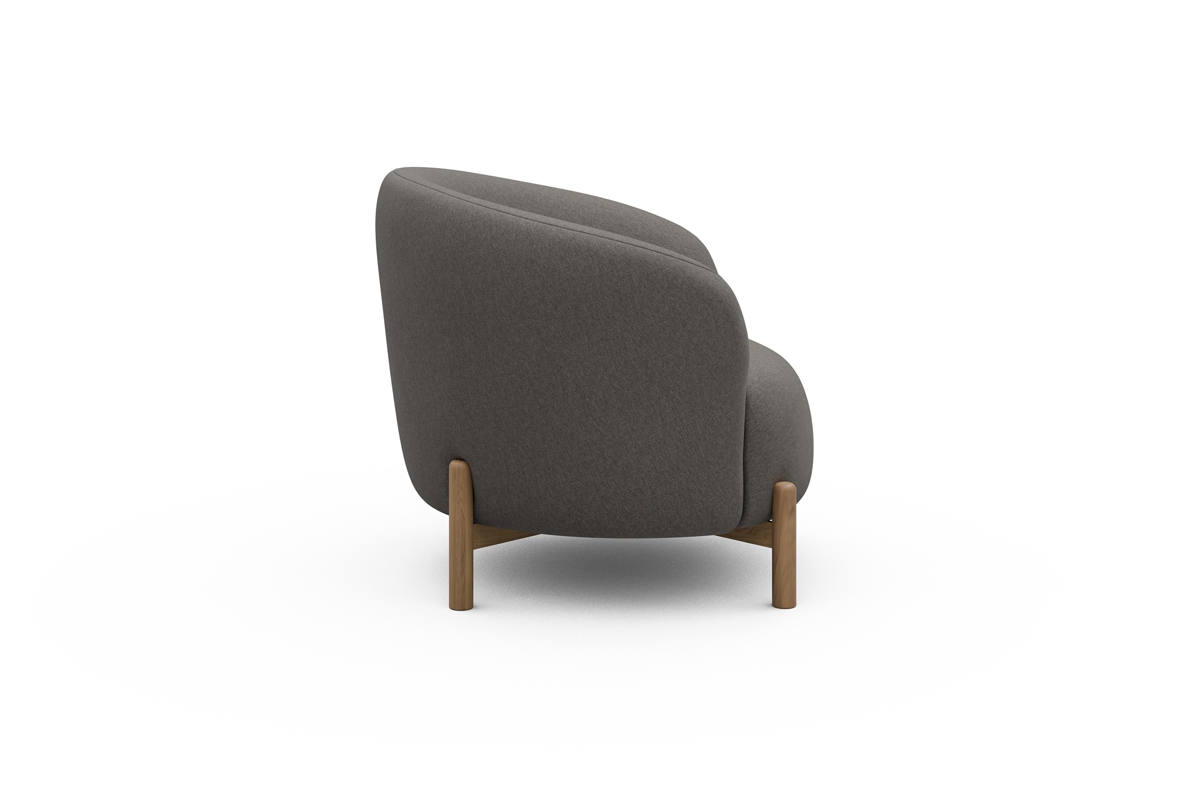 Sessel Ronda Holzbeine Eiche Natur Satya-Taupe