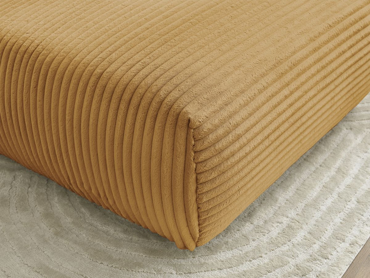Bobochic Lucien Pouf Breitcord weich Gelb