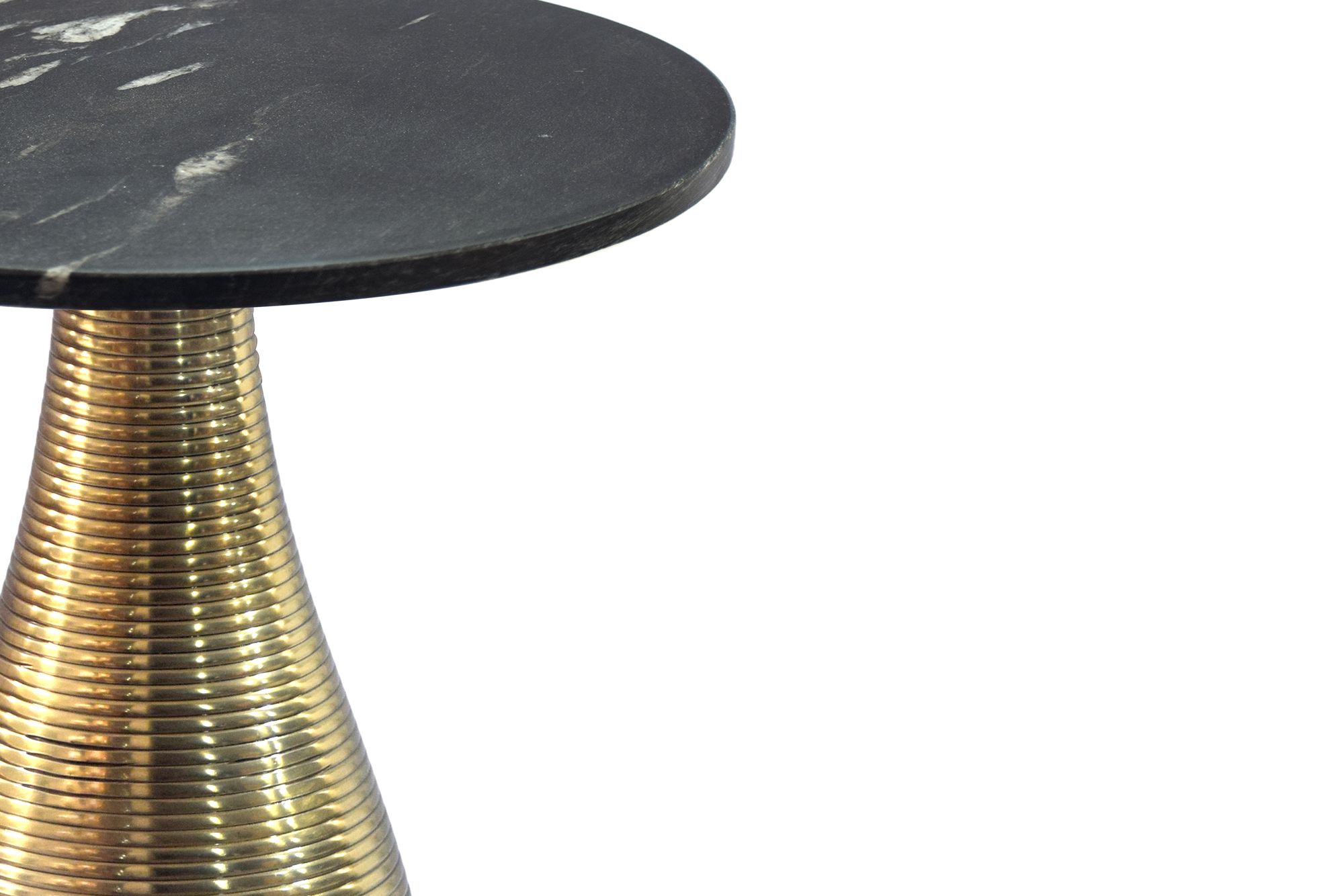 Beistelltisch Salhus Marmor Schwarz Ø 40 cm