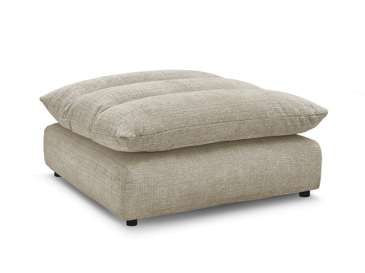 Bobochic Neil Pouf Strukturstoff Beige