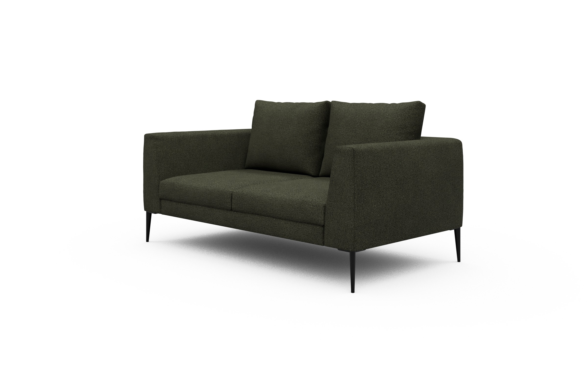Sofa Paul 2-Sitzer Boucle-Forest-Green