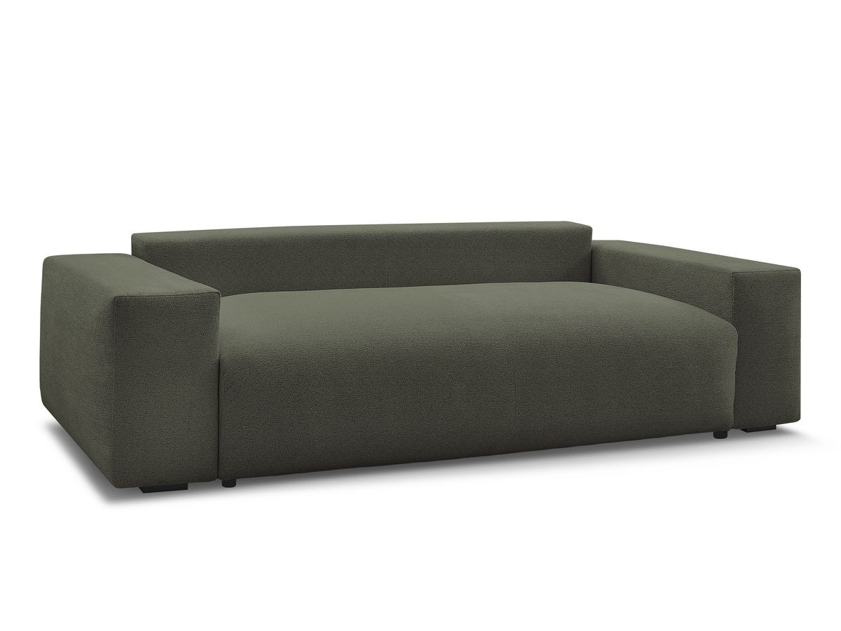 Bobochic Voltaire Sofa 3-Sitzer 280 × 124 cm Melange-Stoff Grün