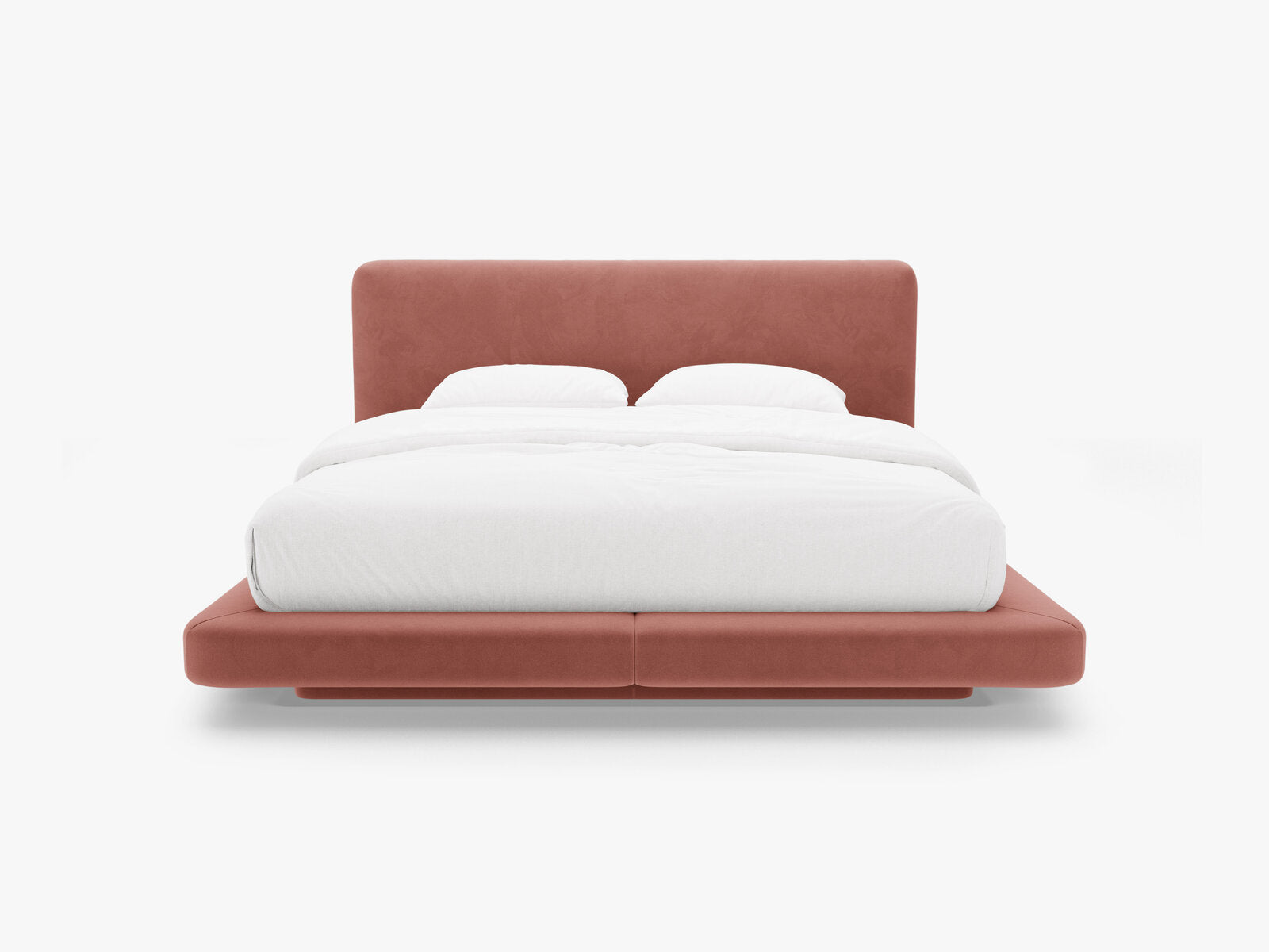 Micadoni Polsterbett mit Kopfteil Linea Samt Magic Velvet Rosa 160x200