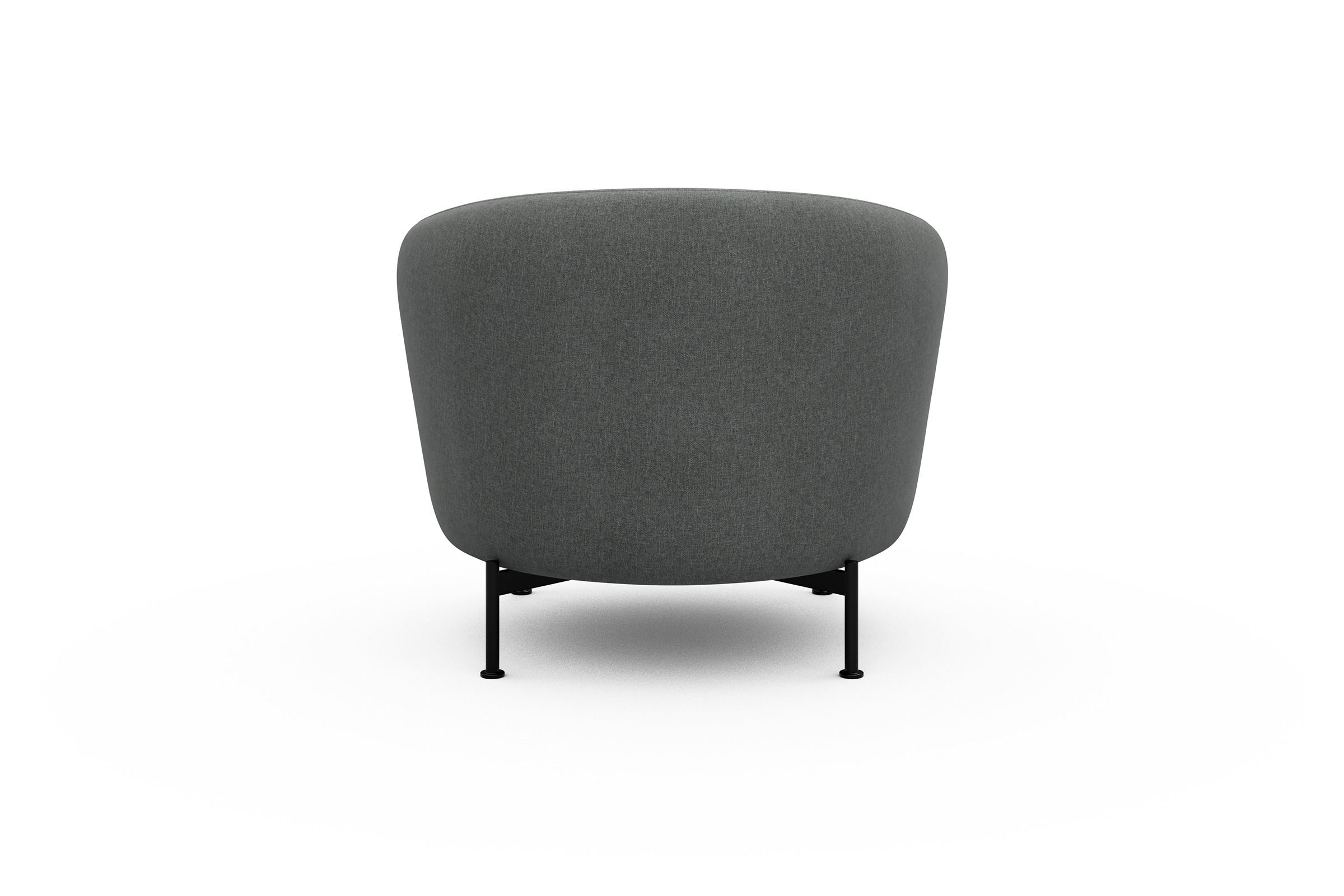 Sessel Ronda X-Metallgestell Schwarz Satya-Steel