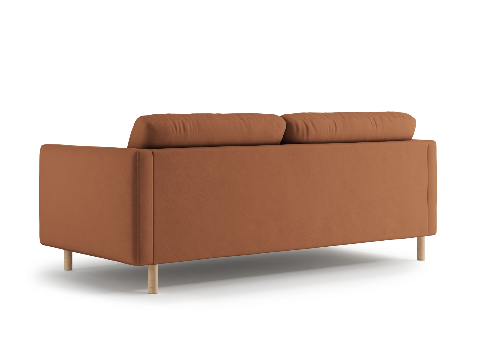 Micadoni Sofa Eden 3-Sitzer Samt Honig
