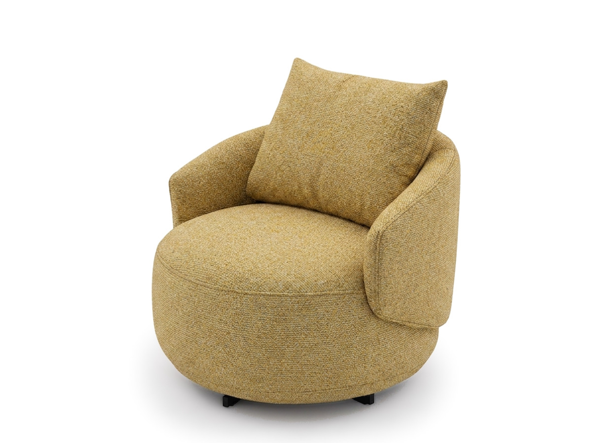 Bobochic Lexie Sessel Melange-Stoff Gelb