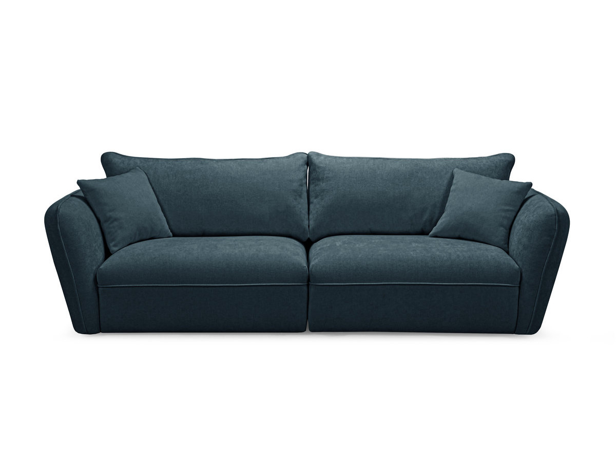 Bobochic Luigi Sofa 3-Sitzer Strukturstoff Blau