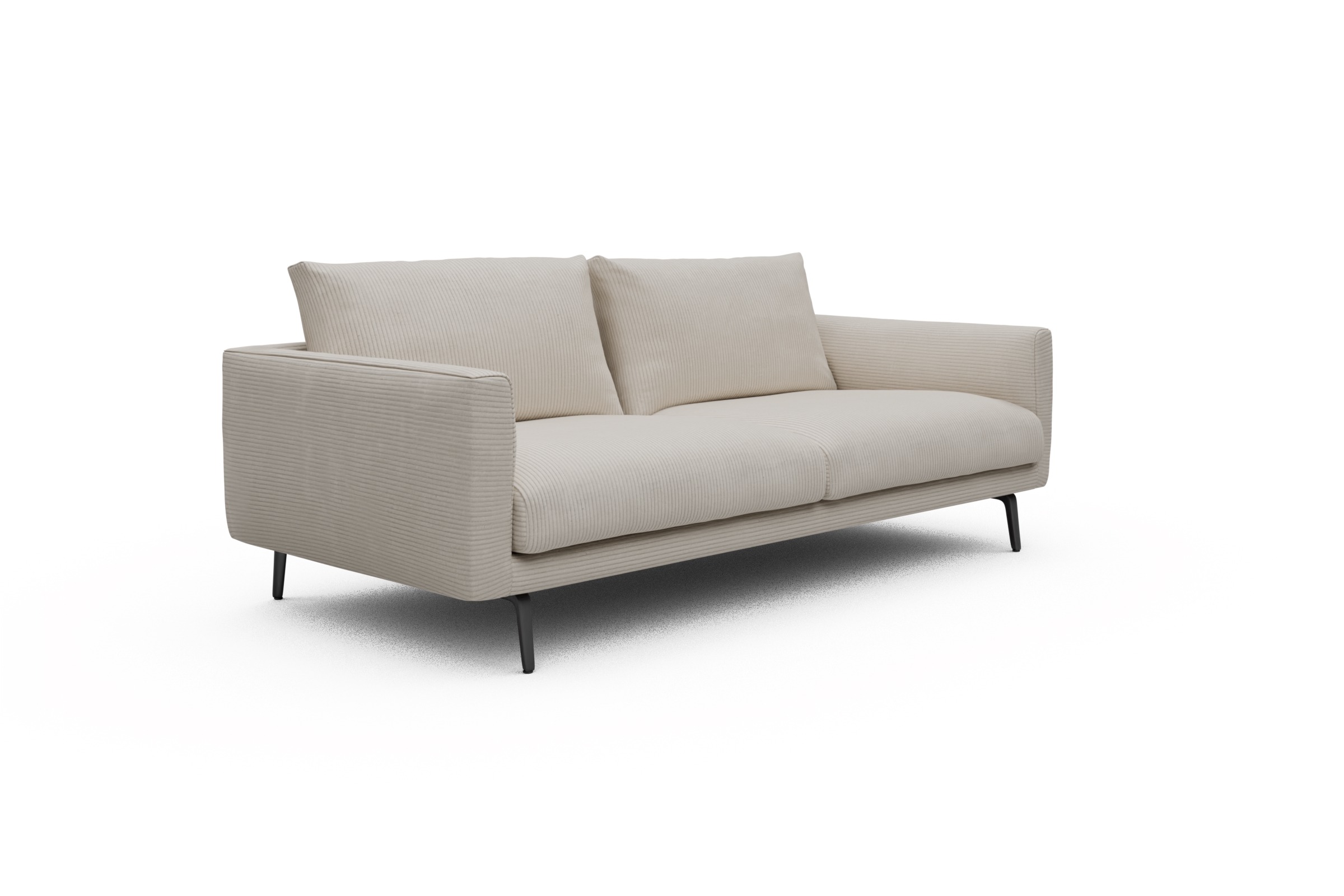 Sofa Karl 3-Sitzer Corduroy-Ivory