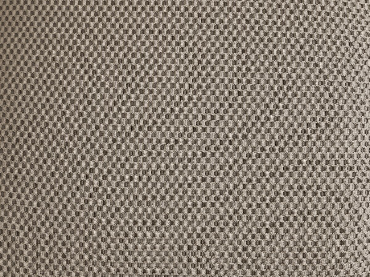 Bobochic Hayden Pouf, rund Mesh-Stoff Taupe, 76 cm