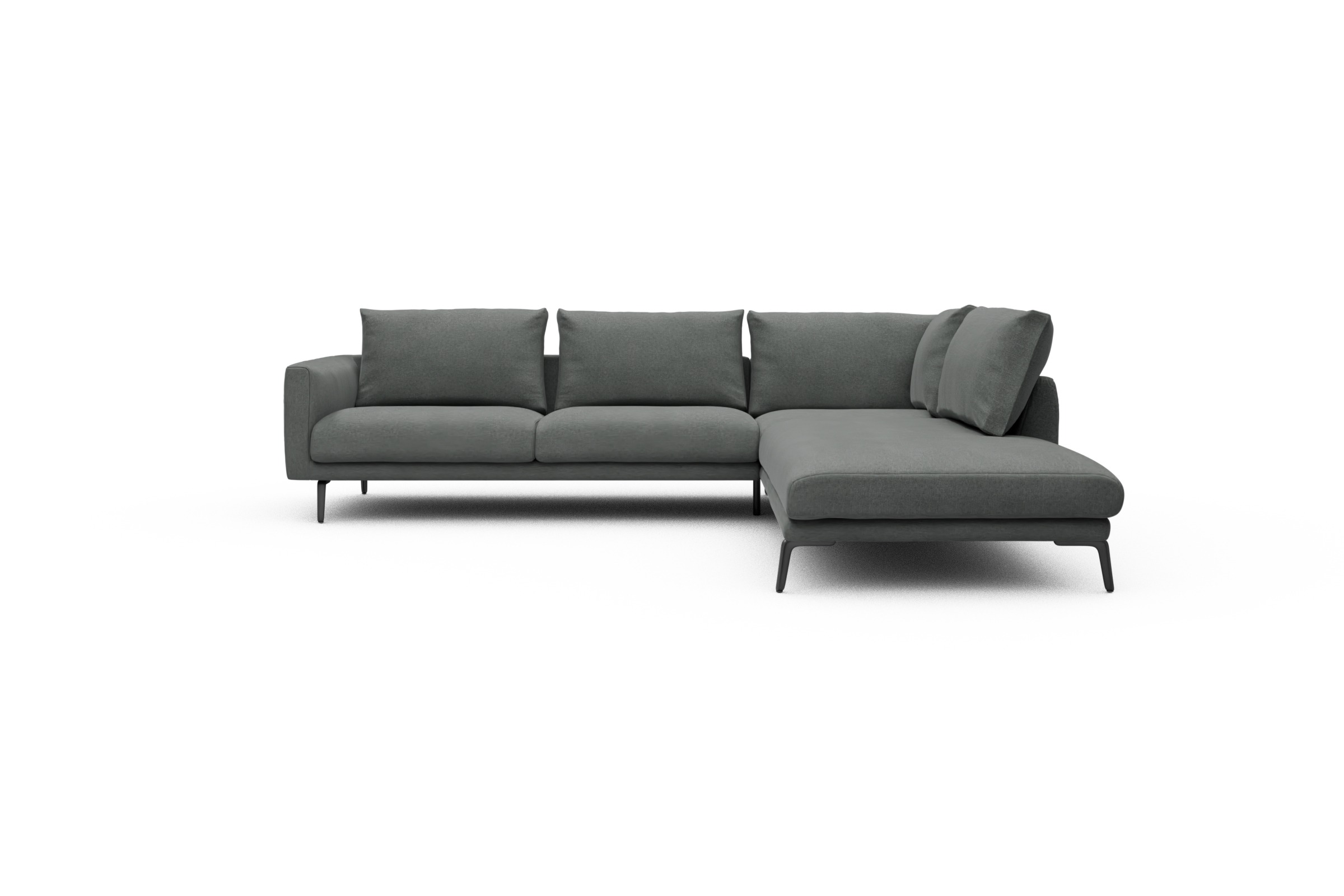 Skandi Home Ecksofa Karl Relax-Ecke rechts mit 2,5-Sitzer Satya-Steel moebelfaktor