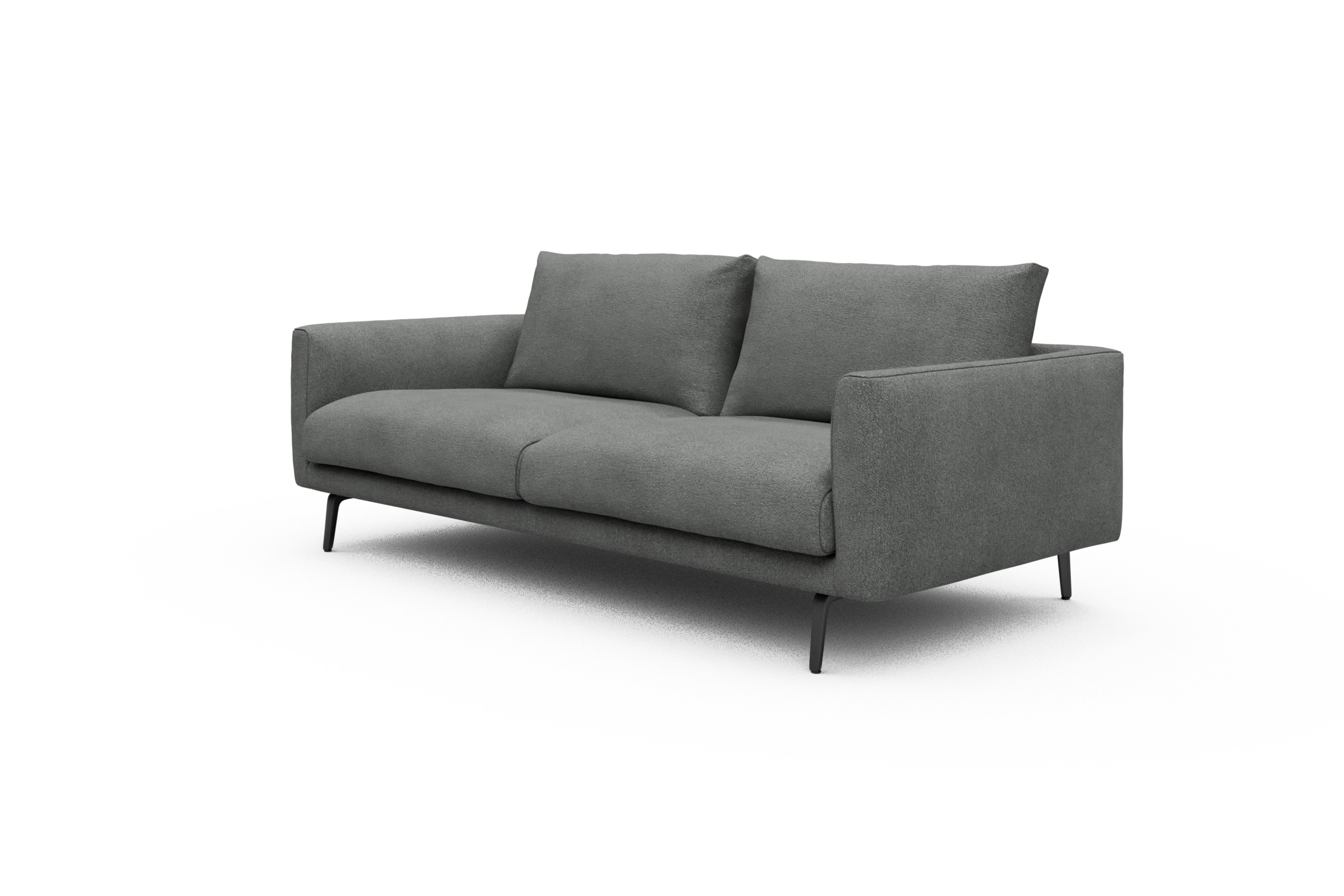 Sofa Karl 3-Sitzer Boucle-Ash-Grey