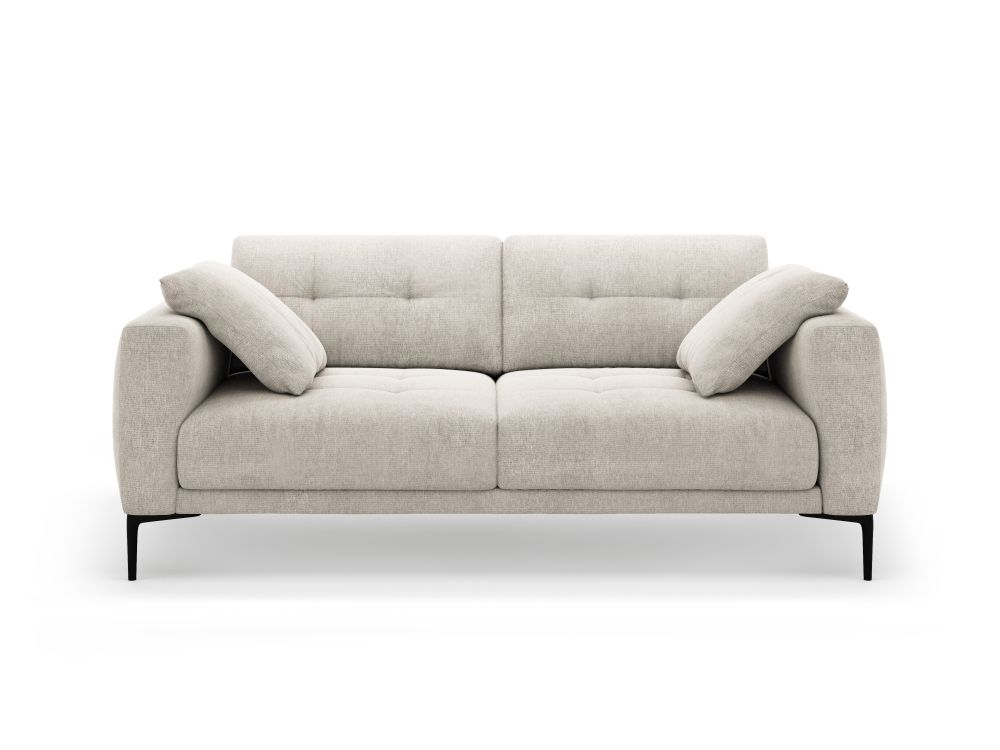 Cosmopolitan Design Sofa Lazio 3-Sitzer Strukturierter Stoff Sorella Beige